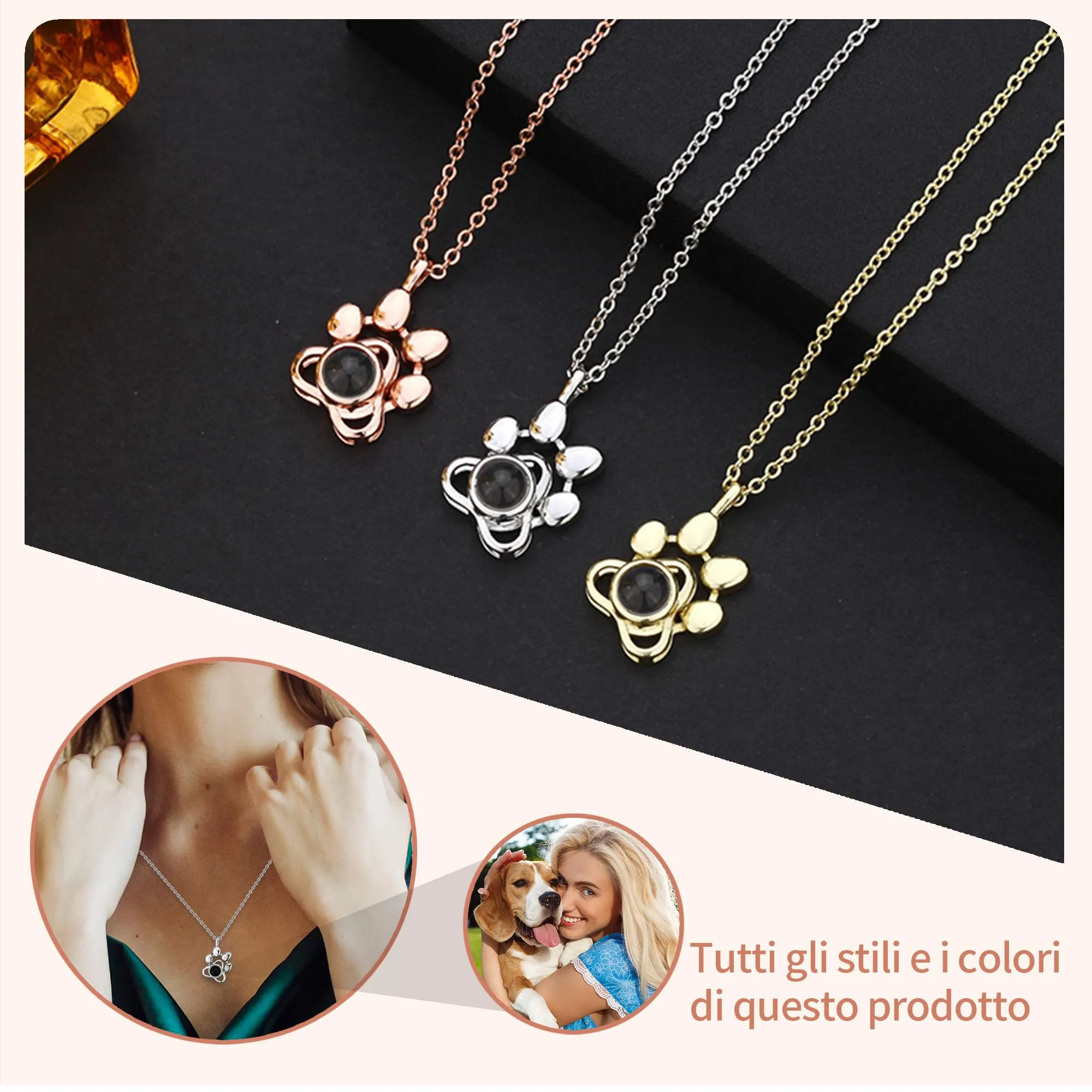 Easycosy Collana con Foto Personalizzata - immagine 6