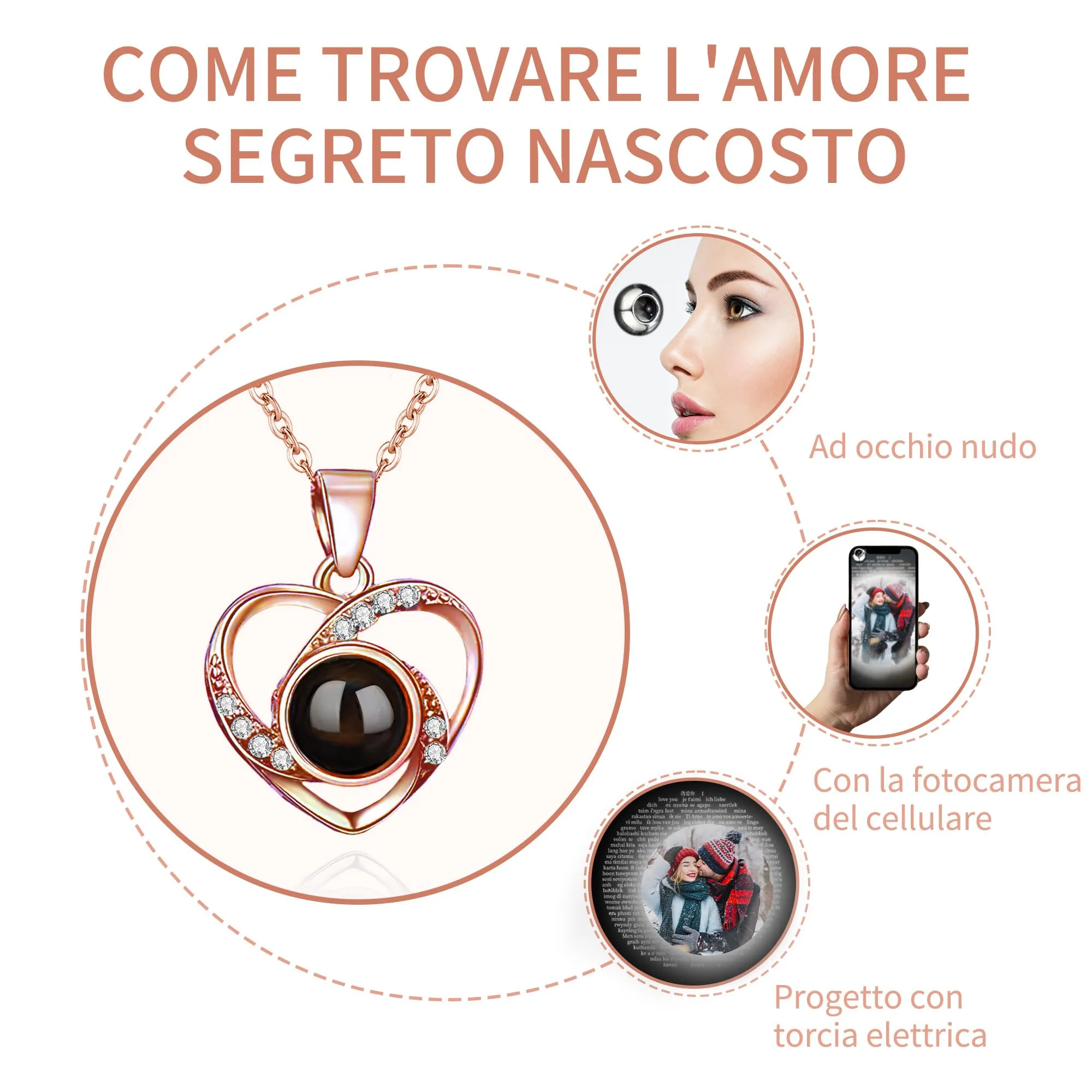 Easycosy Collana con Foto Personalizzata - immagine 4