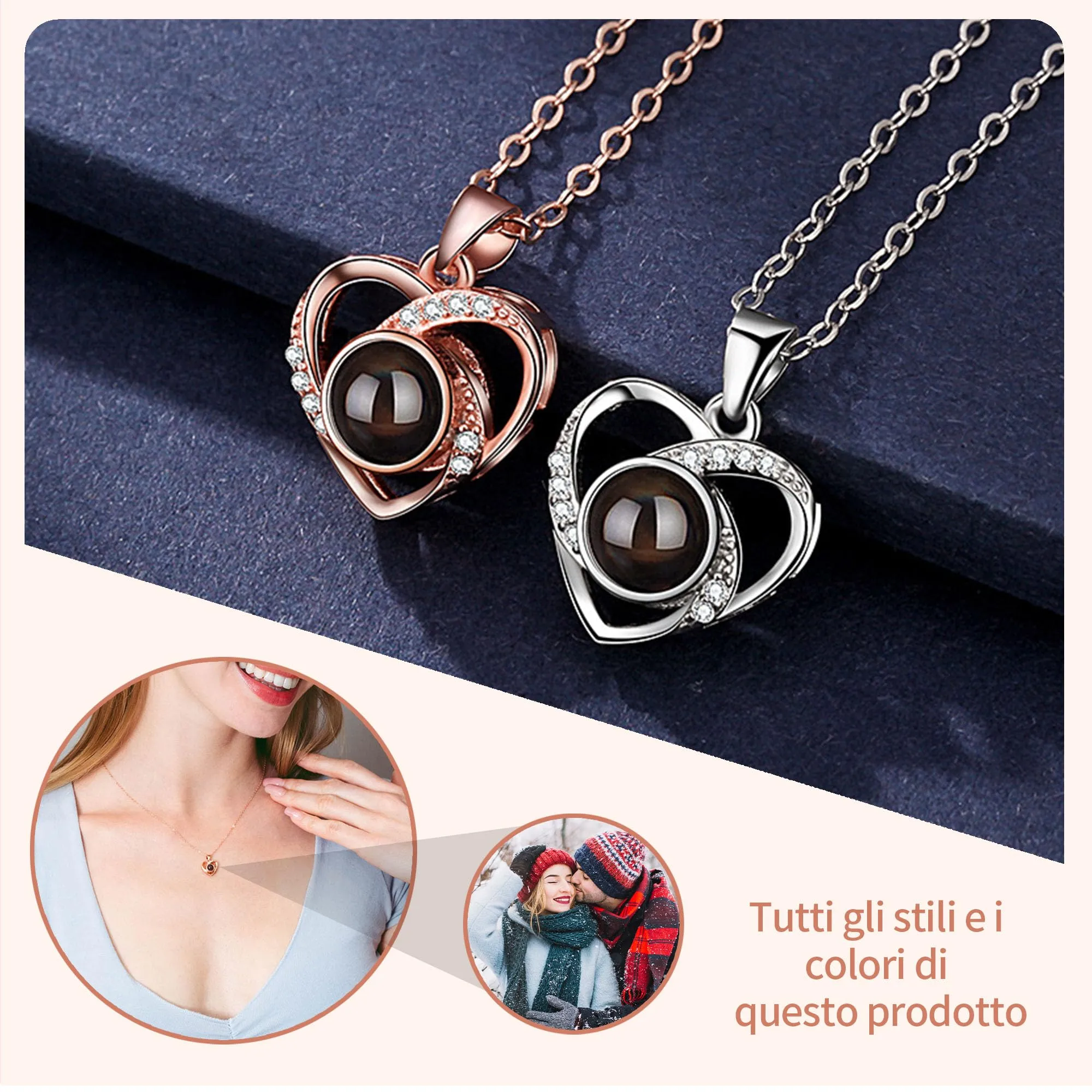 Easycosy Collana con Foto Personalizzata - immagine 6