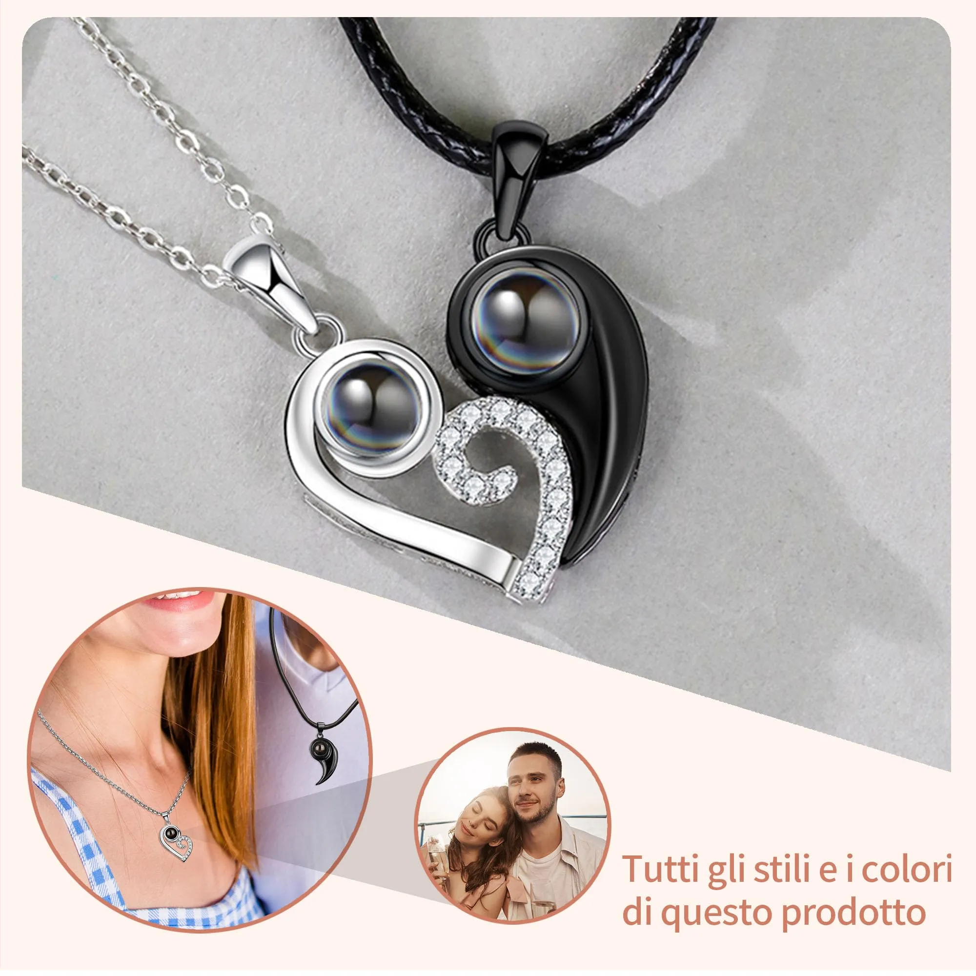 Easycosy Collana con Foto Personalizzata - immagine 3