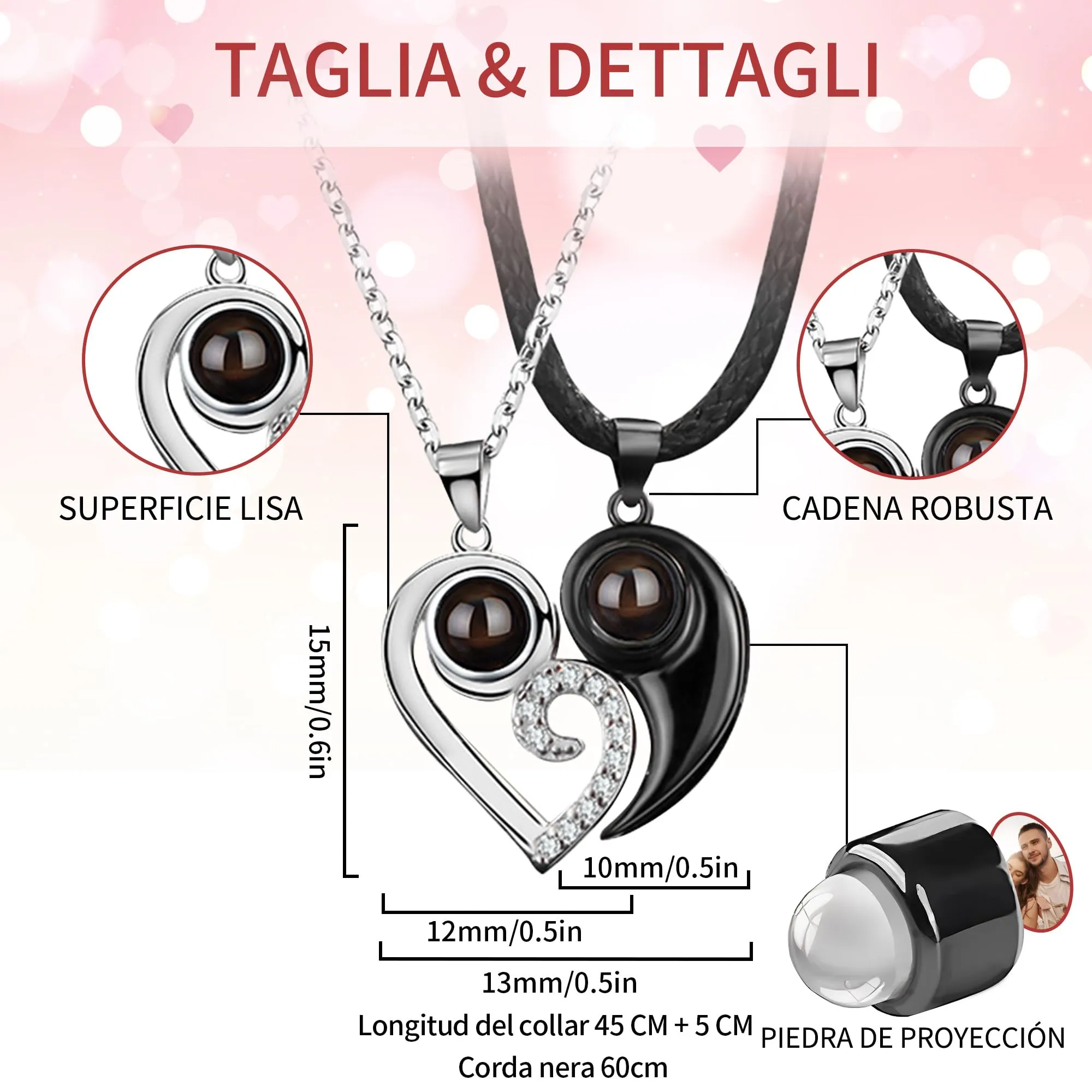 Easycosy Collana con Foto Personalizzata - immagine 5