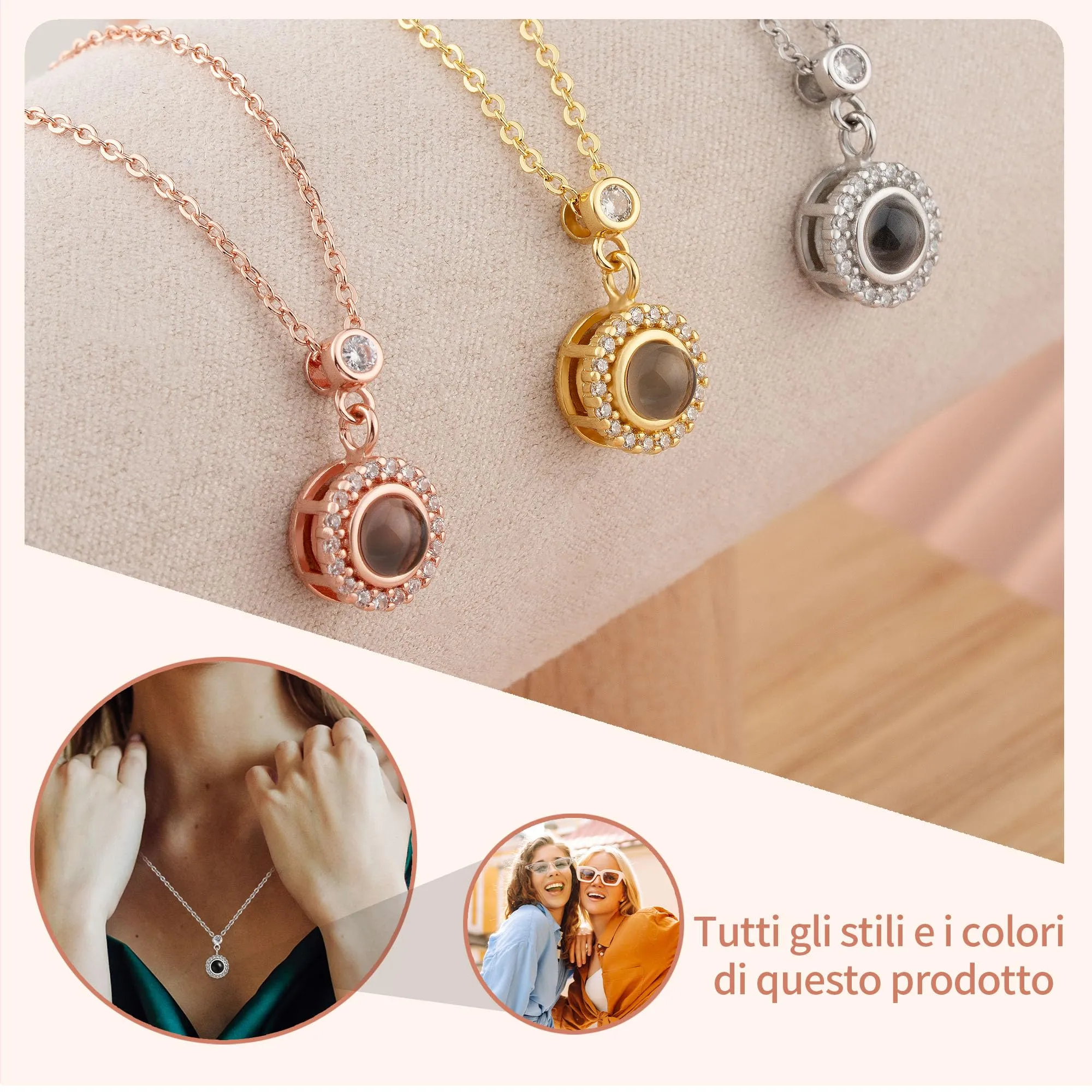 Easycosy Collana con Foto Personalizzata - immagine 3