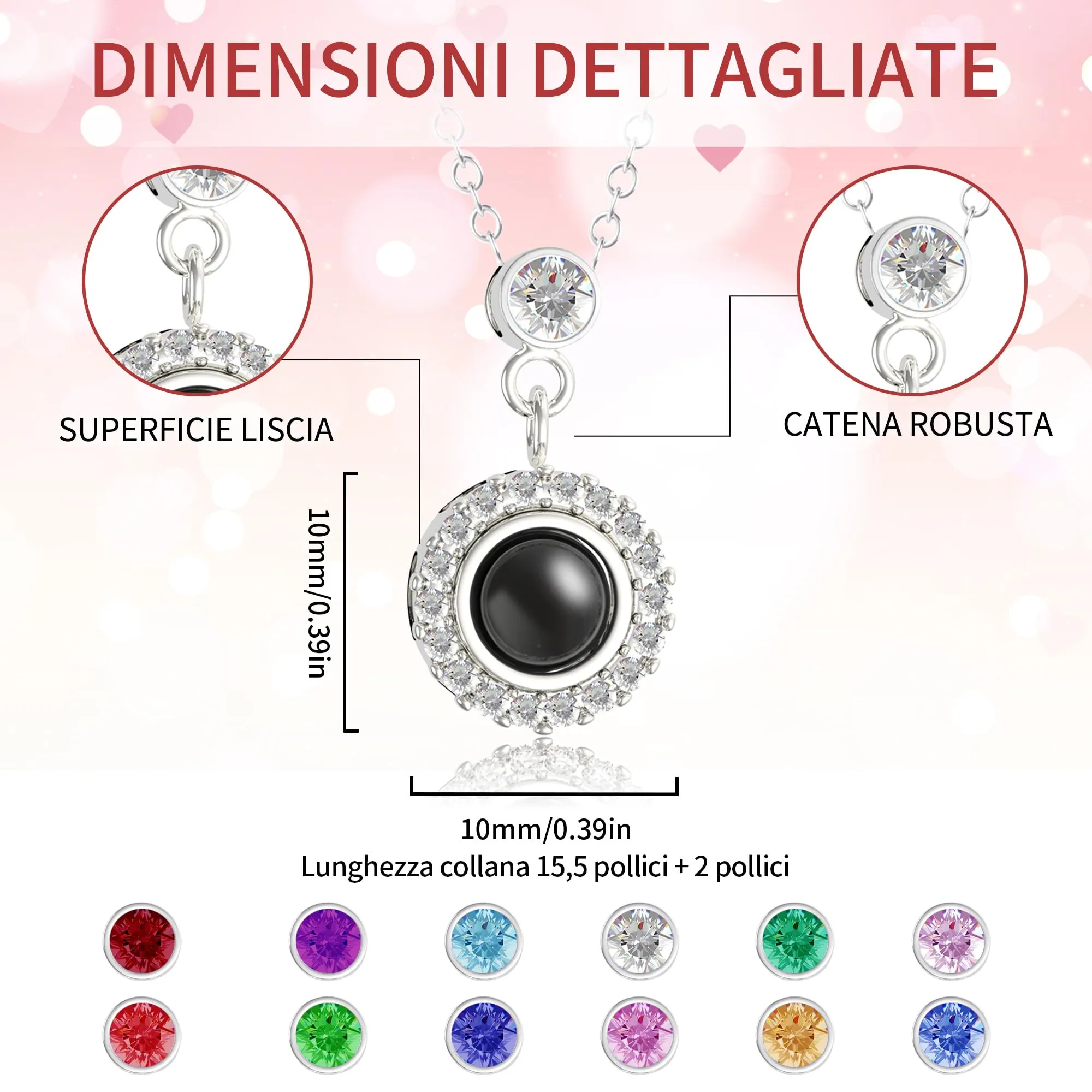 Easycosy Collana con Foto Personalizzata - immagine 5