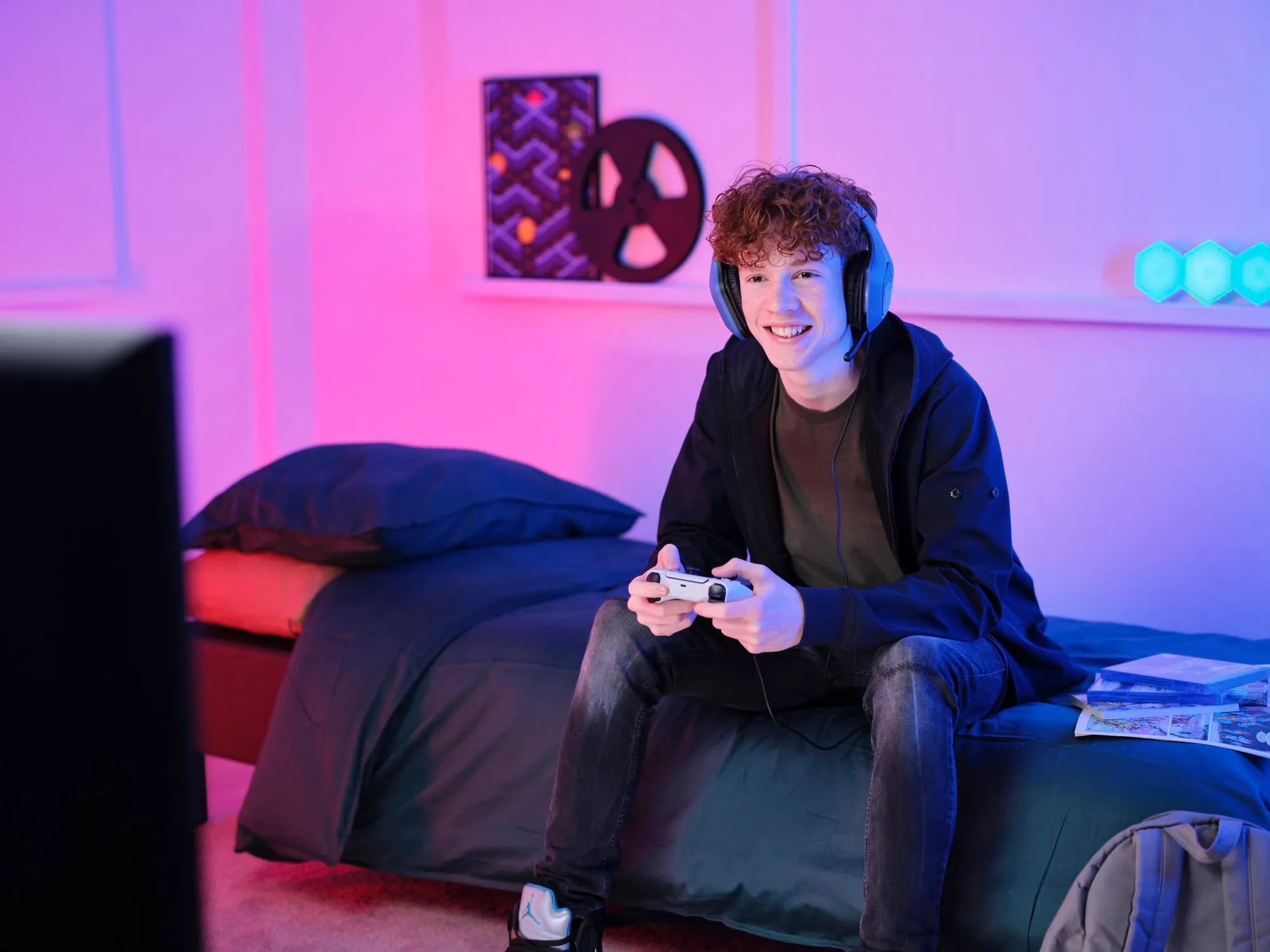 Trust Gaming GXT 415B Zirox Cuffie Gaming Blu per PC, Xbox, PS4, PS5, Switch, Mobile - immagine 9
