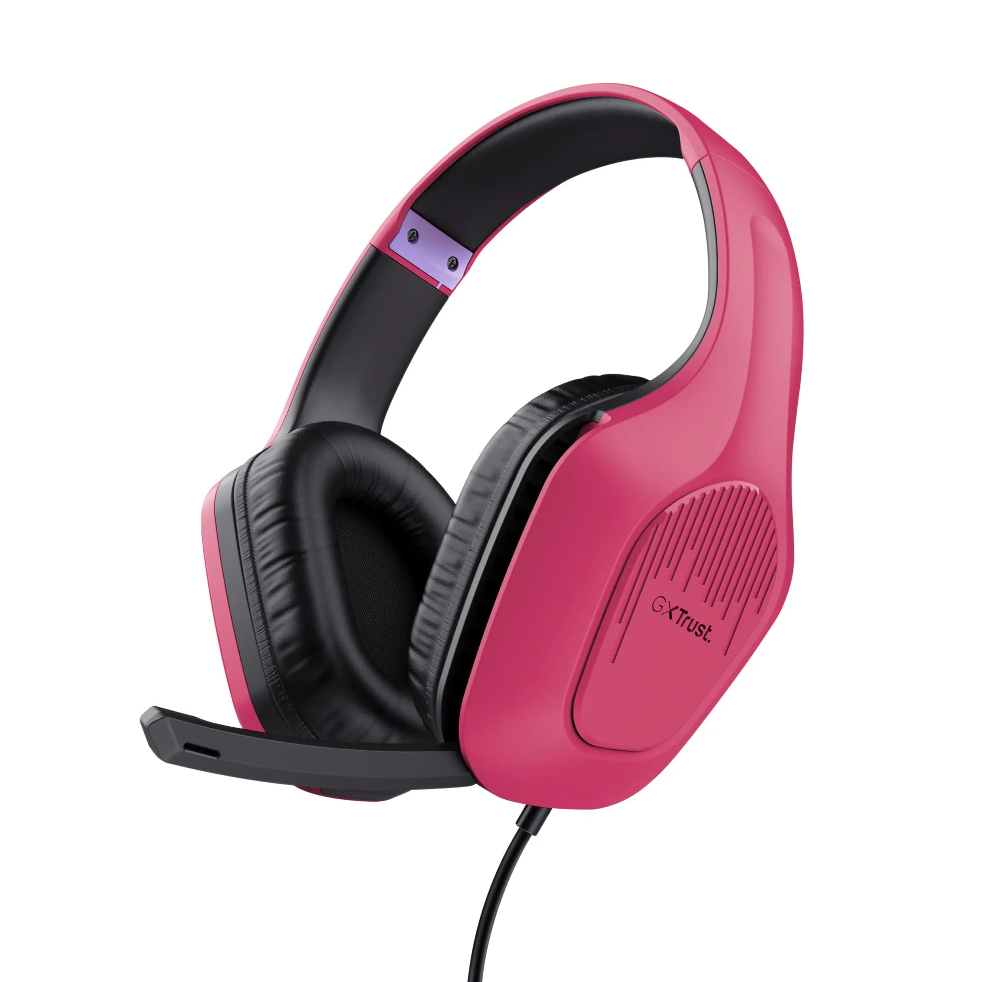 Trust Gaming GXT 415P Zirox Cuffie Gaming Rosa - Driver 50mm, Jack 3.5mm, PC, Xbox, PS4, PS5, Switch, Mobile - immagine 1