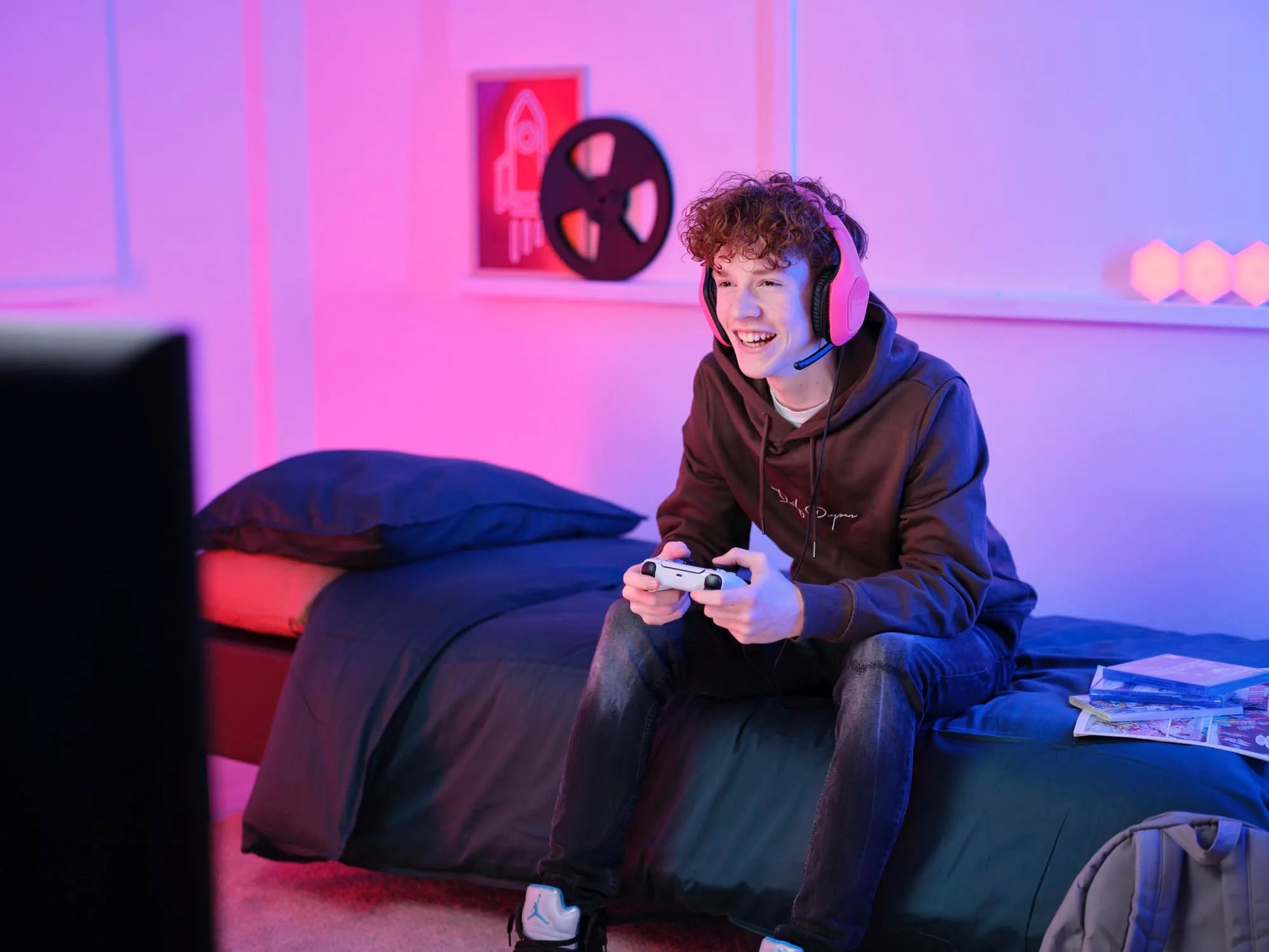Trust Gaming GXT 415P Zirox Cuffie Gaming Rosa - Driver 50mm, Jack 3.5mm, PC, Xbox, PS4, PS5, Switch, Mobile - immagine 9