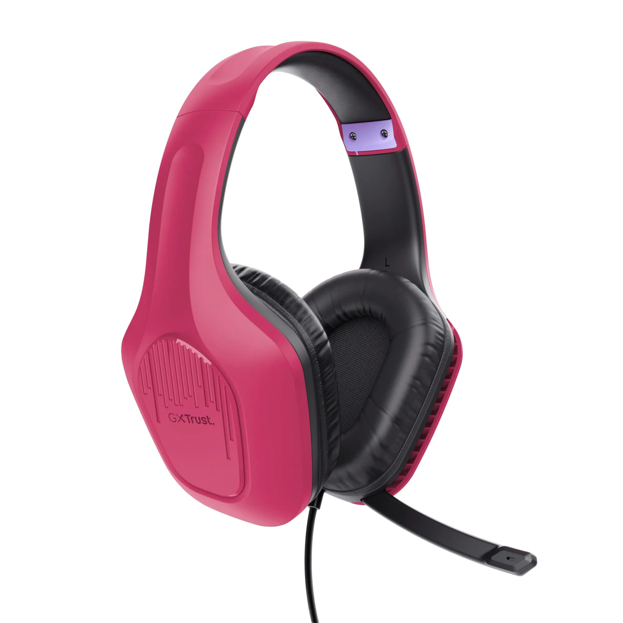 Trust Gaming GXT 415P Zirox Cuffie Gaming Rosa - Driver 50mm, Jack 3.5mm, PC, Xbox, PS4, PS5, Switch, Mobile - immagine 10