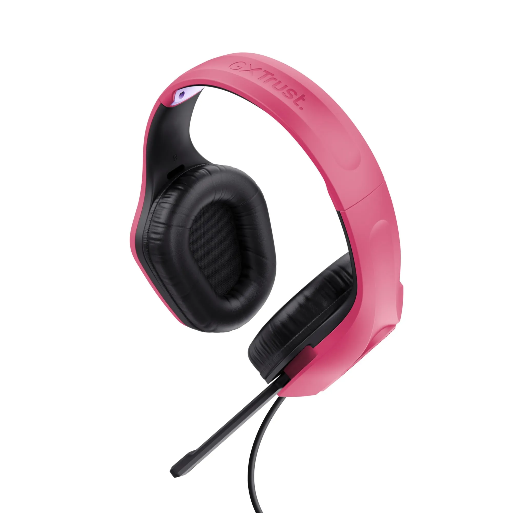 Trust Gaming GXT 415P Zirox Cuffie Gaming Rosa - Driver 50mm, Jack 3.5mm, PC, Xbox, PS4, PS5, Switch, Mobile - immagine 14