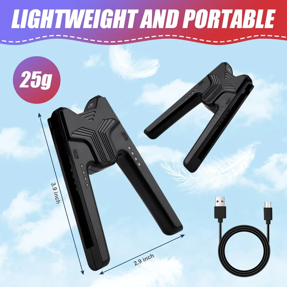 OFFCUP Impugnatura di Ricarica per Nintendo Switch e Switch OLED, Charging Grip con Indicatore LED e USB Tipo C (Nero) - immagine 2