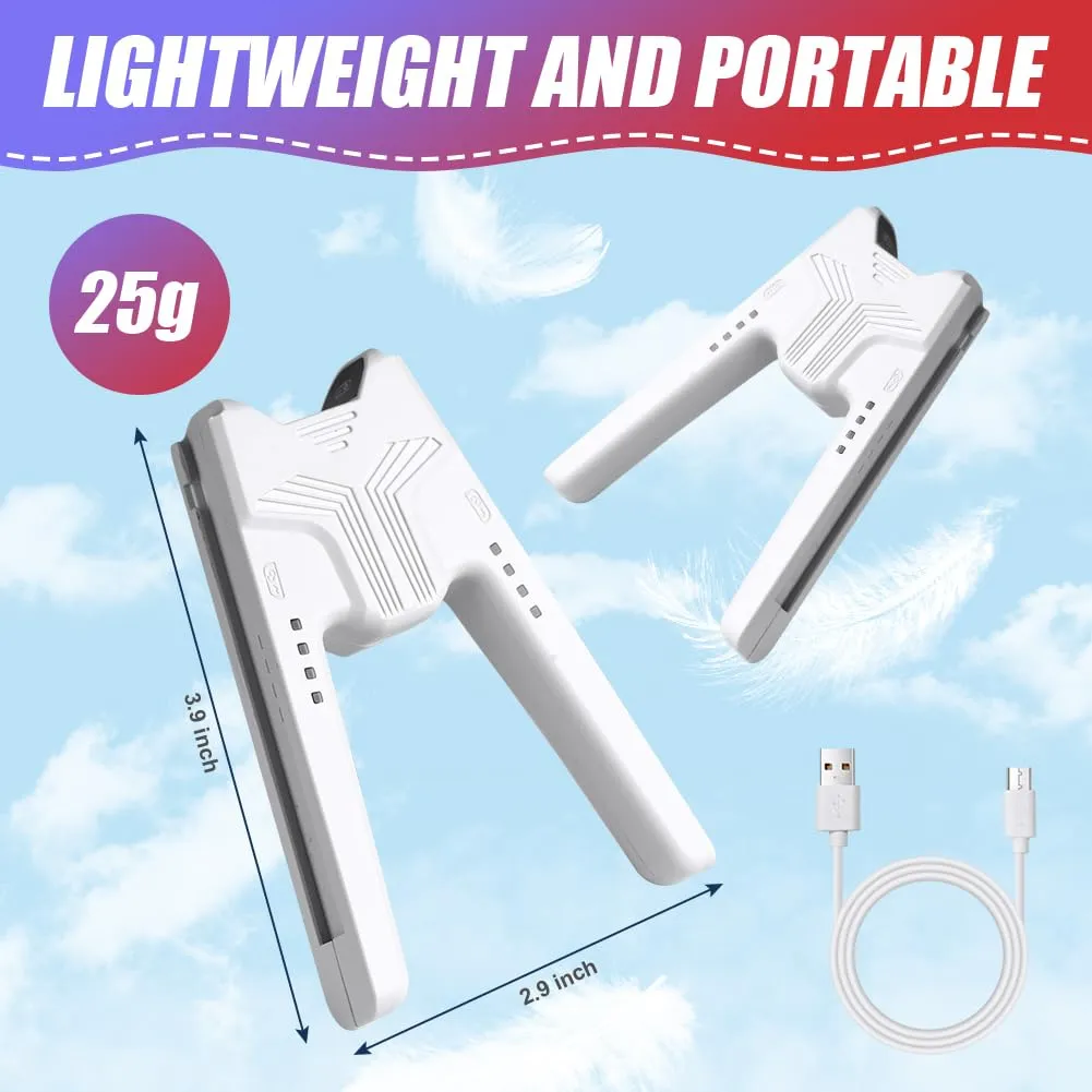 OFFCUP Impugnatura di Ricarica per Nintendo Switch e Switch OLED, Charging Grip con Indicatore LED e USB Tipo C, Bianco - immagine 2