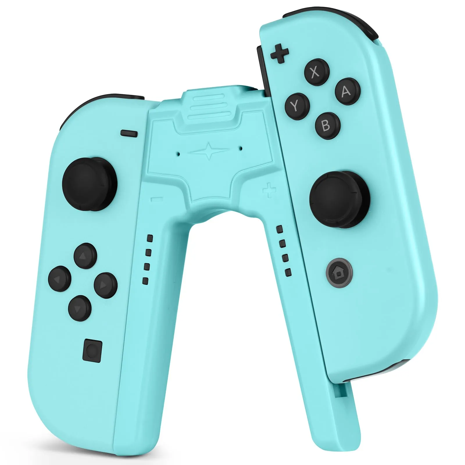 OFFCUP Impugnatura di Ricarica per Nintendo Switch e Switch OLED, Charging Grip con Indicatore LED e USB Tipo C (Azzurro) - immagine 1