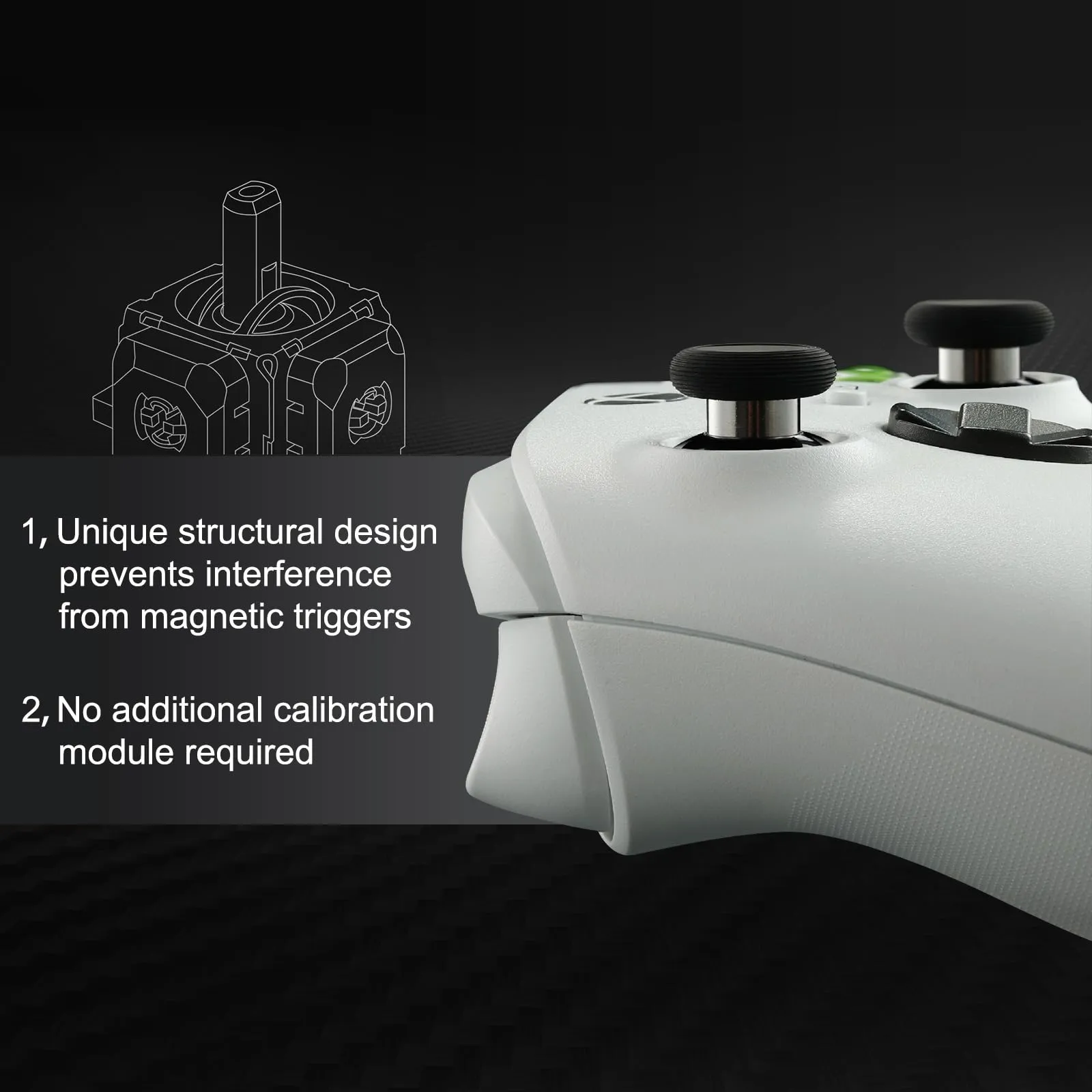 GuliKit TMR Joystick per Controller Xbox Series X/S - immagine 4