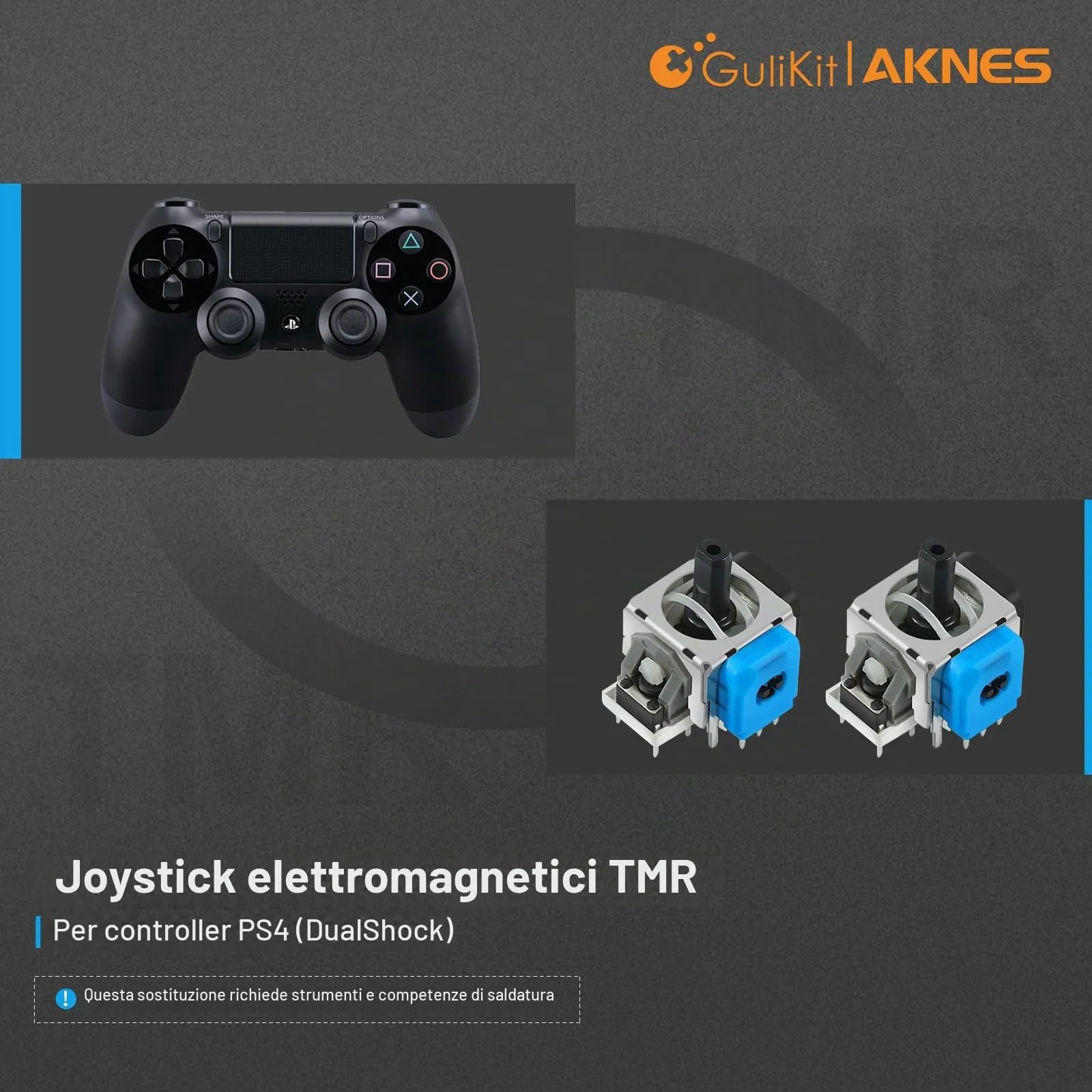 GuliKit TMR Joystick per Controller PS4 DualShock 4 NS51-PS4 - immagine 2