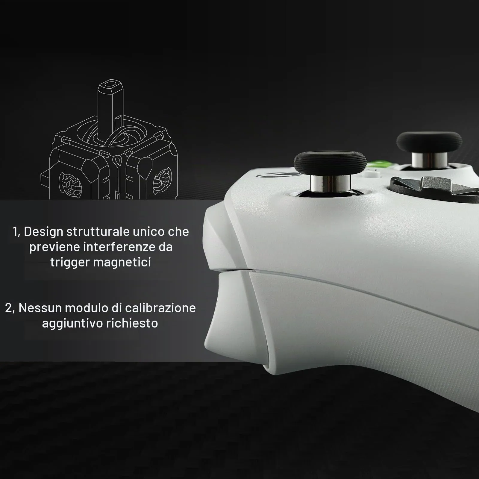 GuliKit TMR Joystick per Controller PS4 DualShock 4 NS51-PS4 - immagine 4