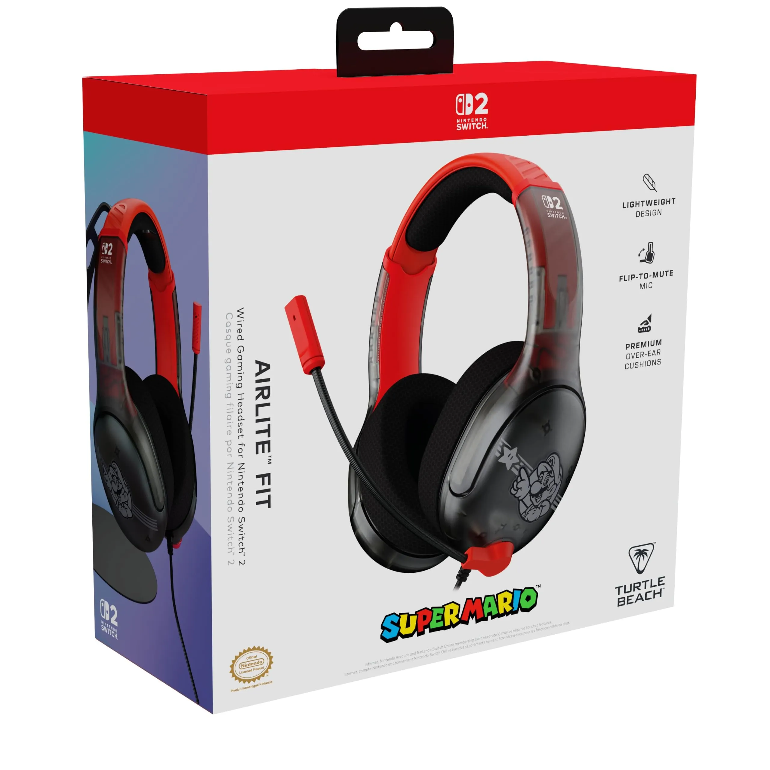 Turtle Beach Airlite Fit Mario Star Wired Gaming Headset for Nintendo Switch - immagine 8