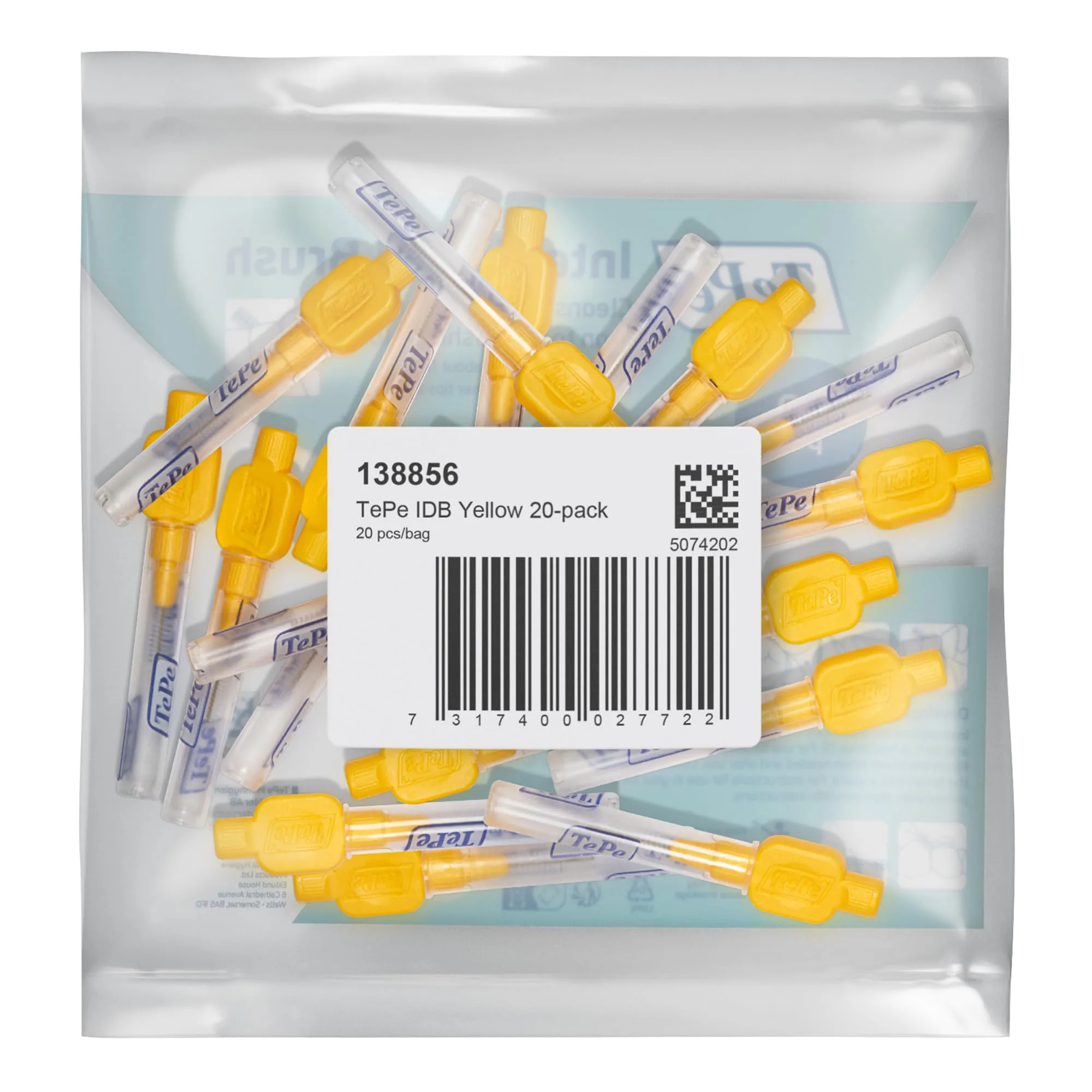 TePe Original Scovolini Interdentali, Giallo, 0.7mm/ISO 4, 20 pz - immagine 2