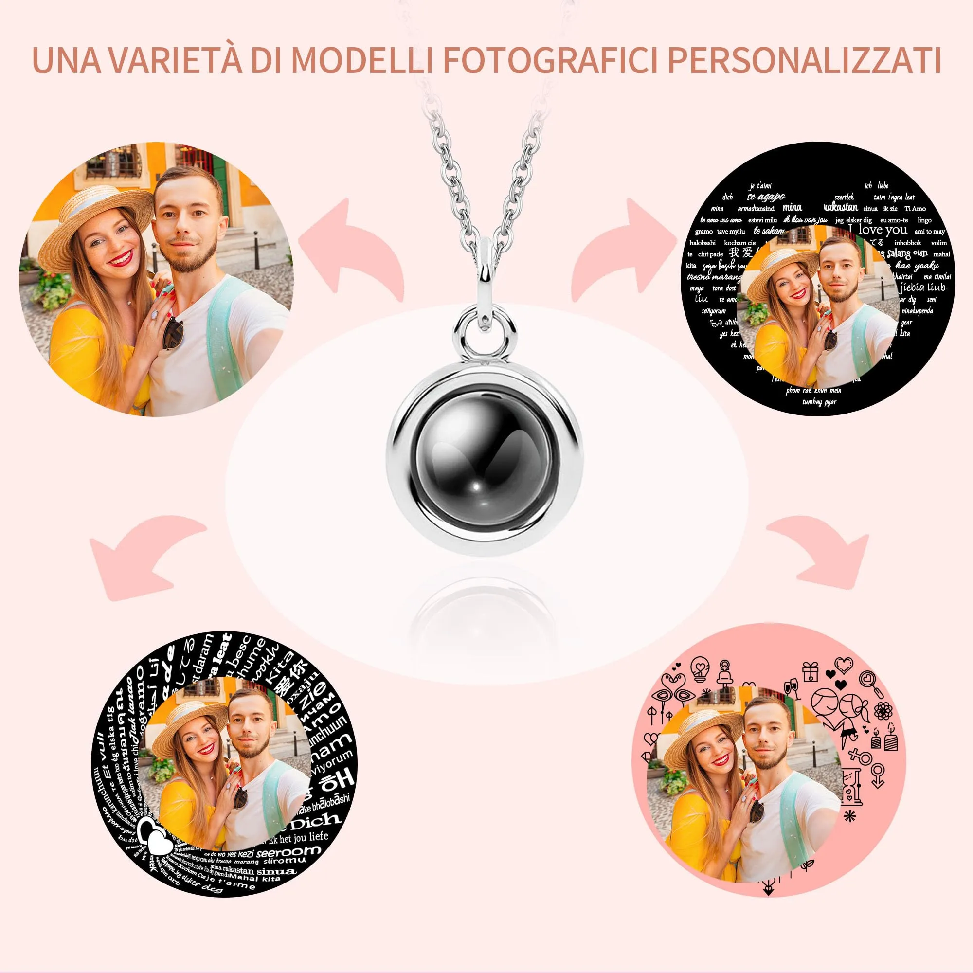 Easycosy Collana con Foto Personalizzata - immagine 6