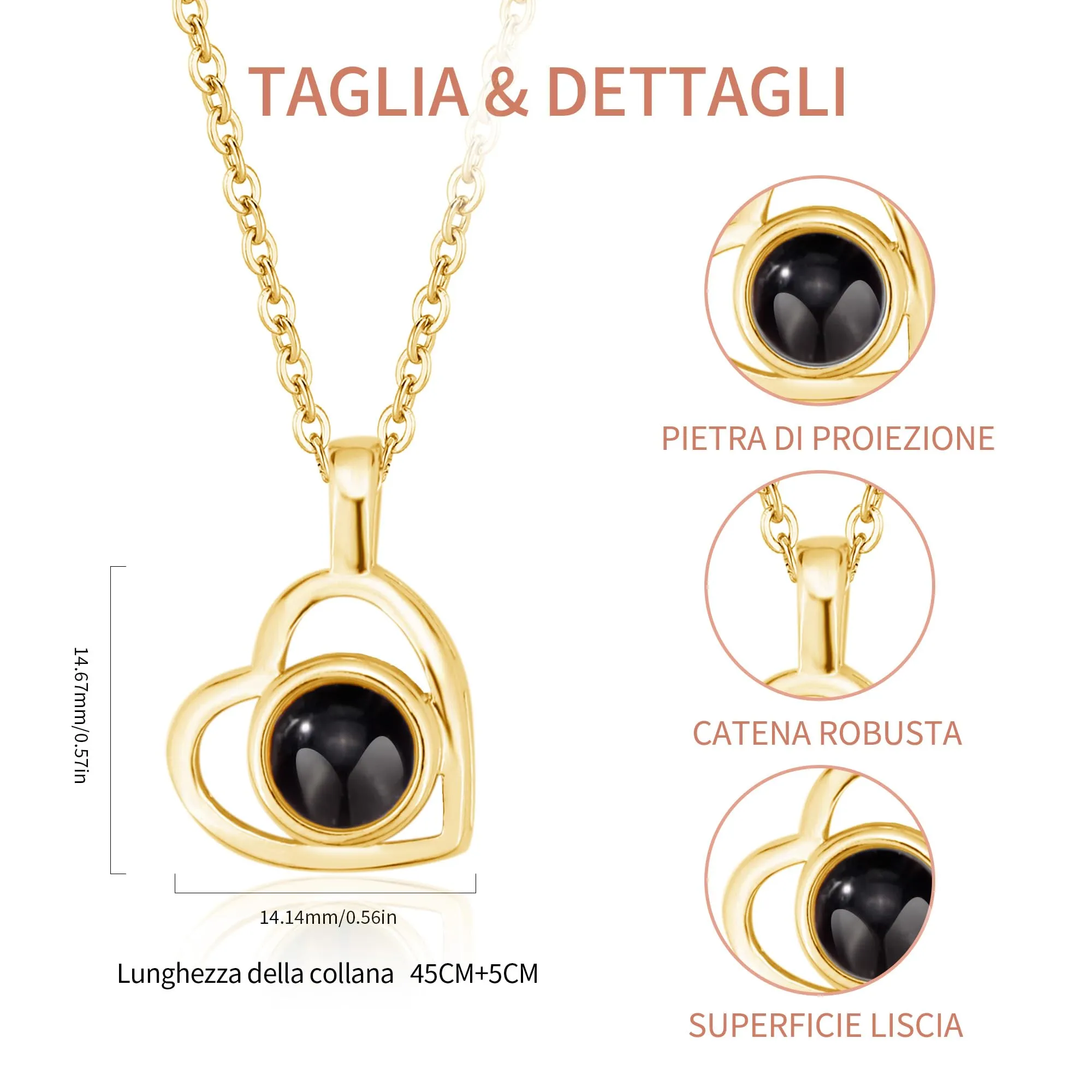 Easycosy Collana con Foto Personalizzata - immagine 3