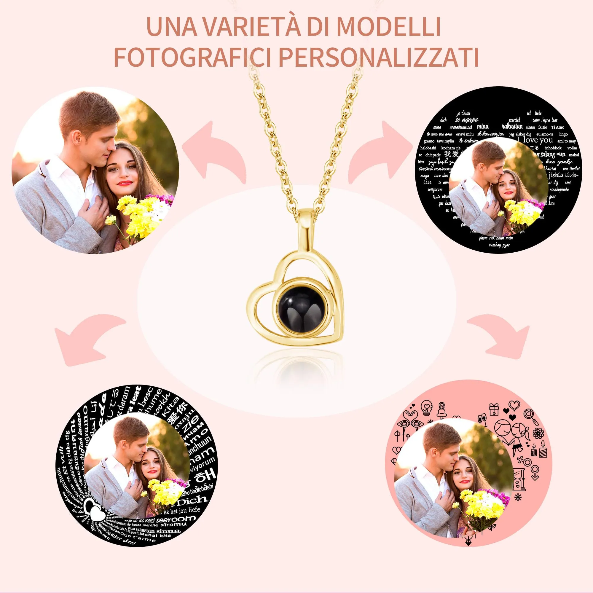 Easycosy Collana con Foto Personalizzata - immagine 5