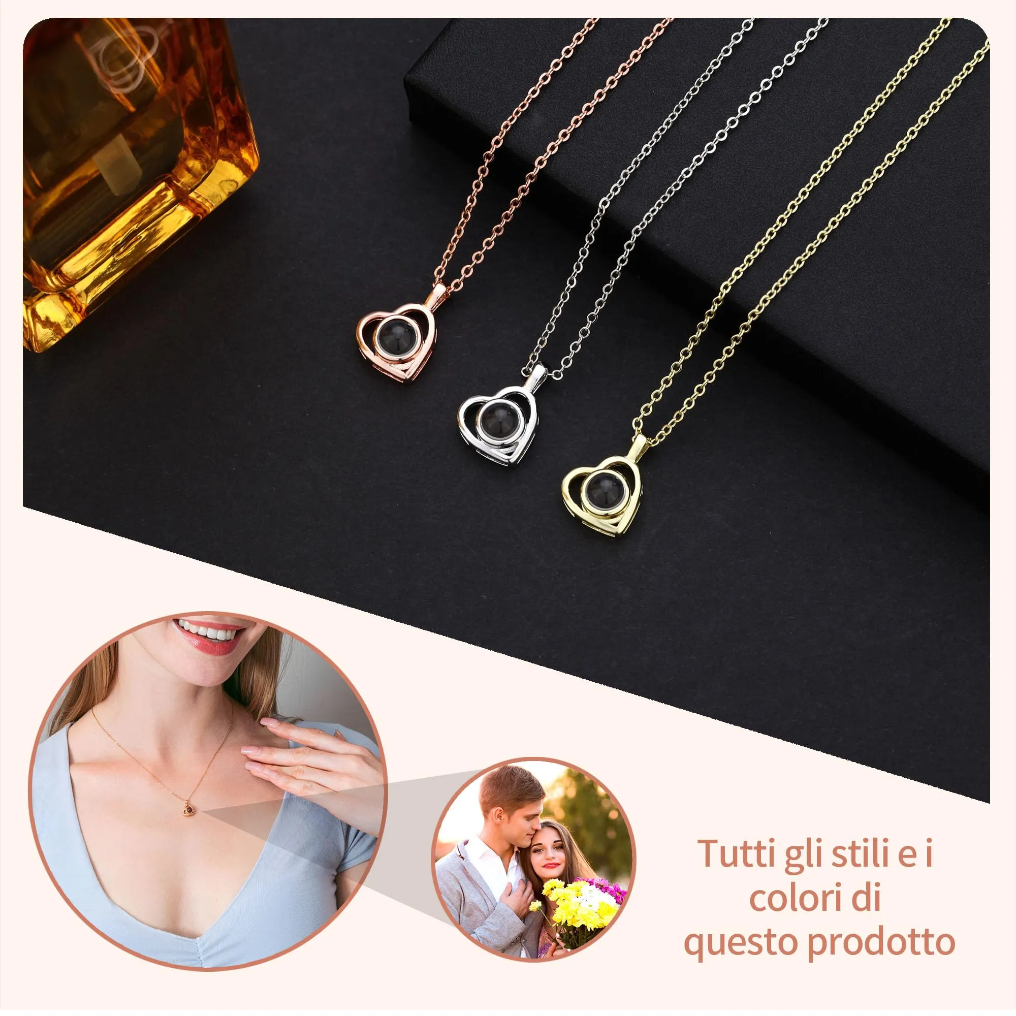 Easycosy Collana con Foto Personalizzata - immagine 6