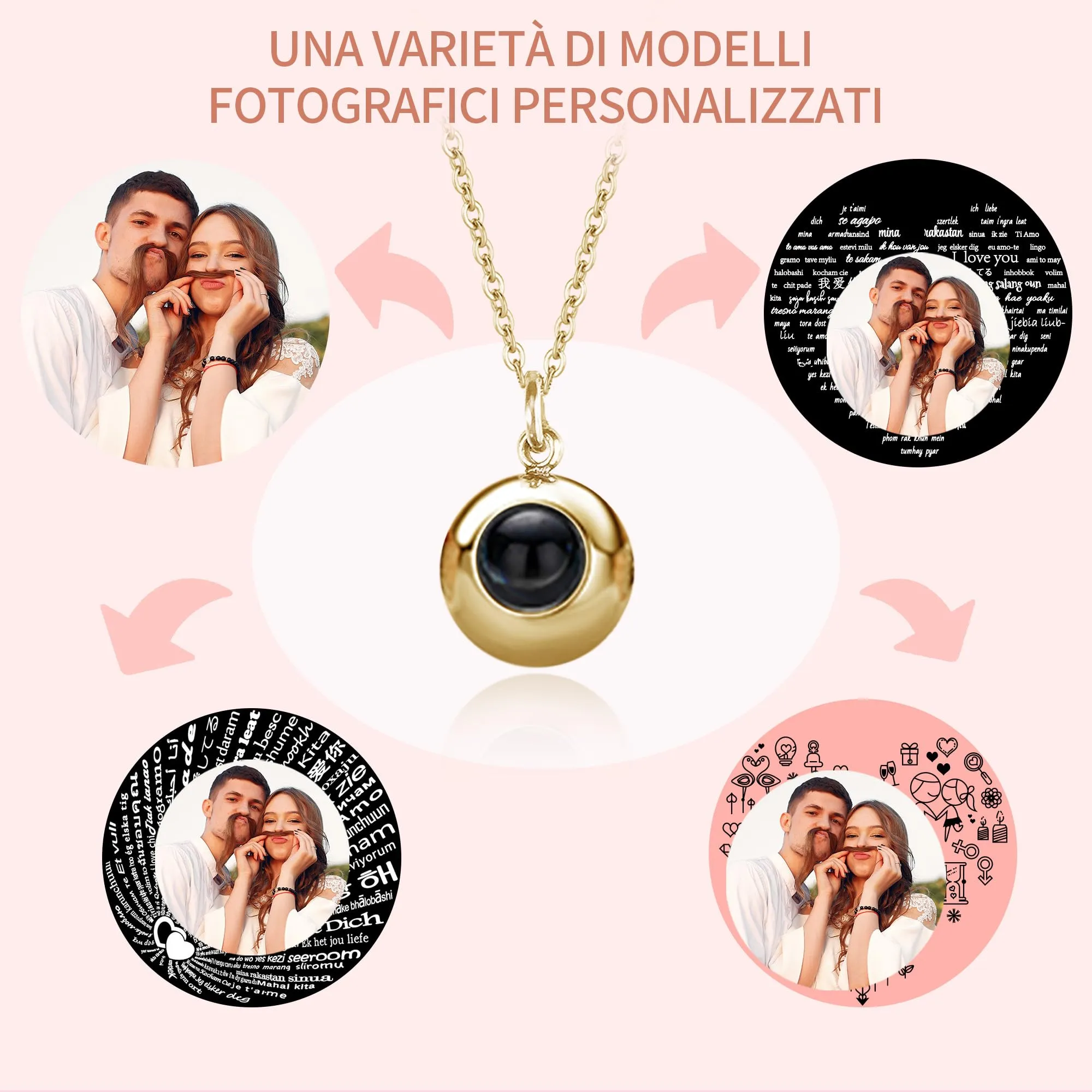 Easycosy Collana con Foto Personalizzata - immagine 5
