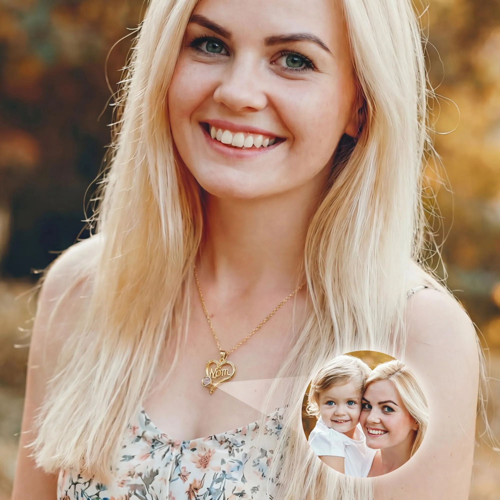 Easycosy Collana con Foto Personalizzata per Donna - immagine 3
