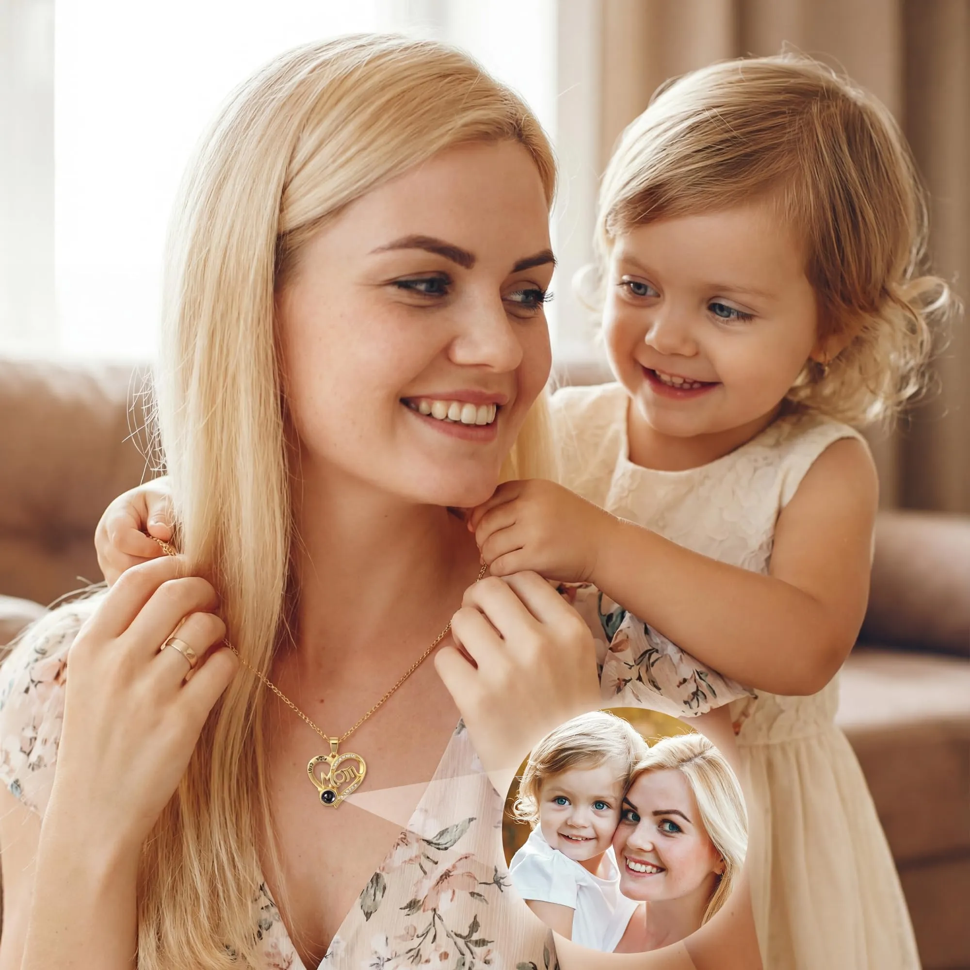 Easycosy Collana con Foto Personalizzata per Donna - immagine 4