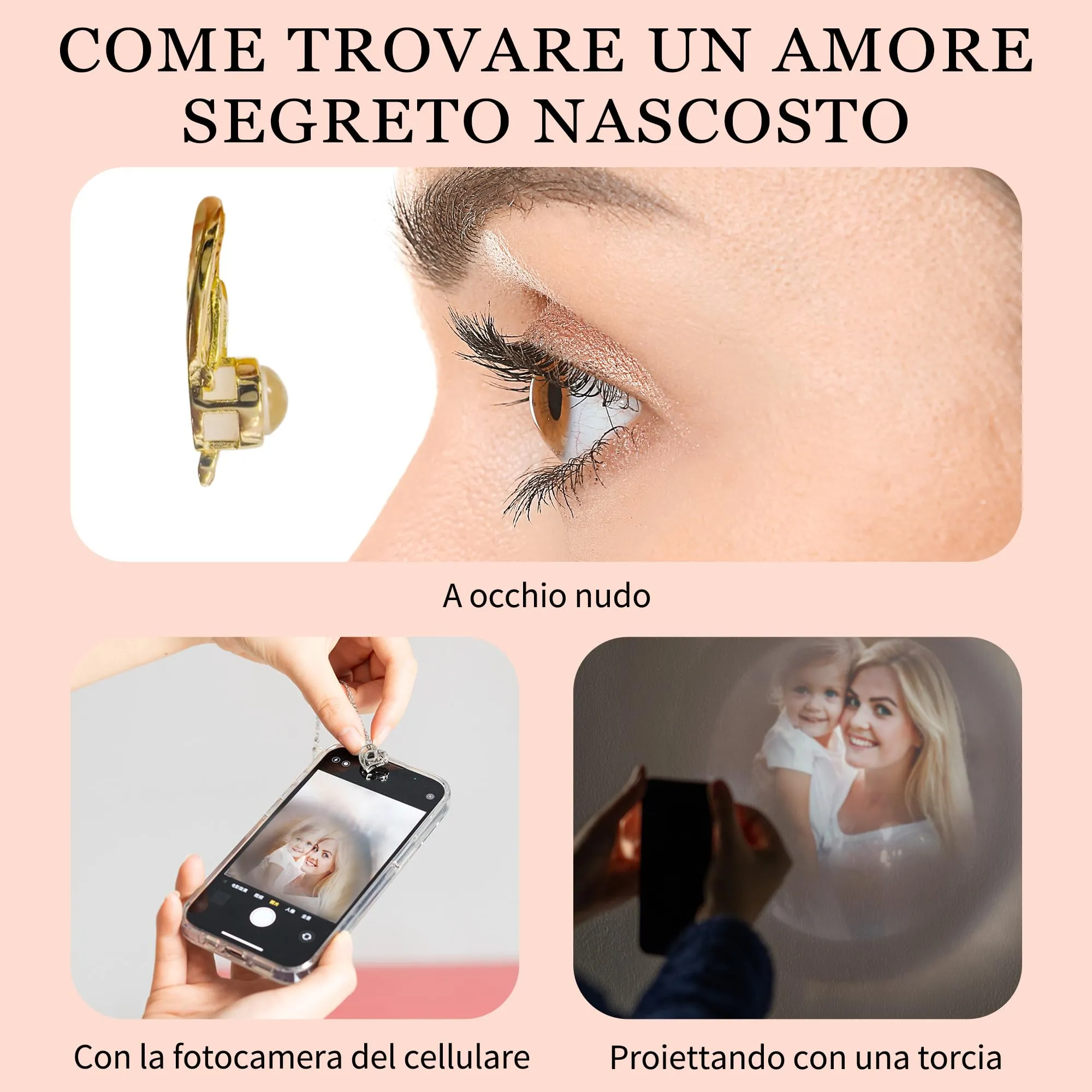 Easycosy Collana con Foto Personalizzata per Donna - immagine 6