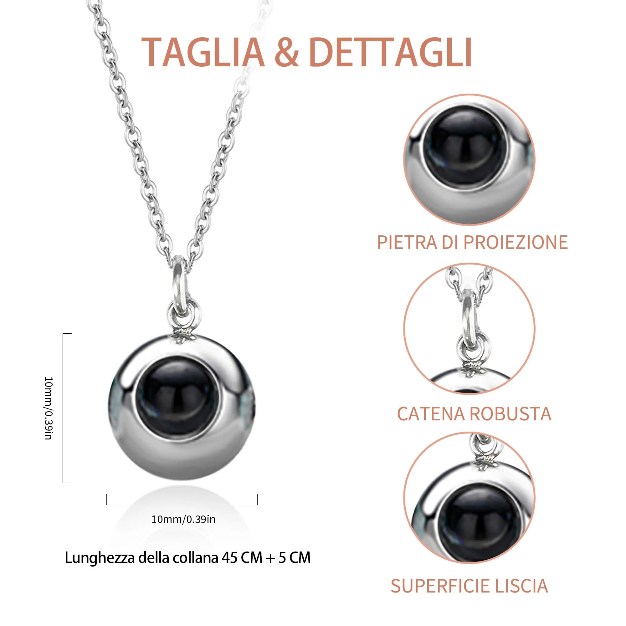 Easycosy Collana con Foto Personalizzata - immagine 3