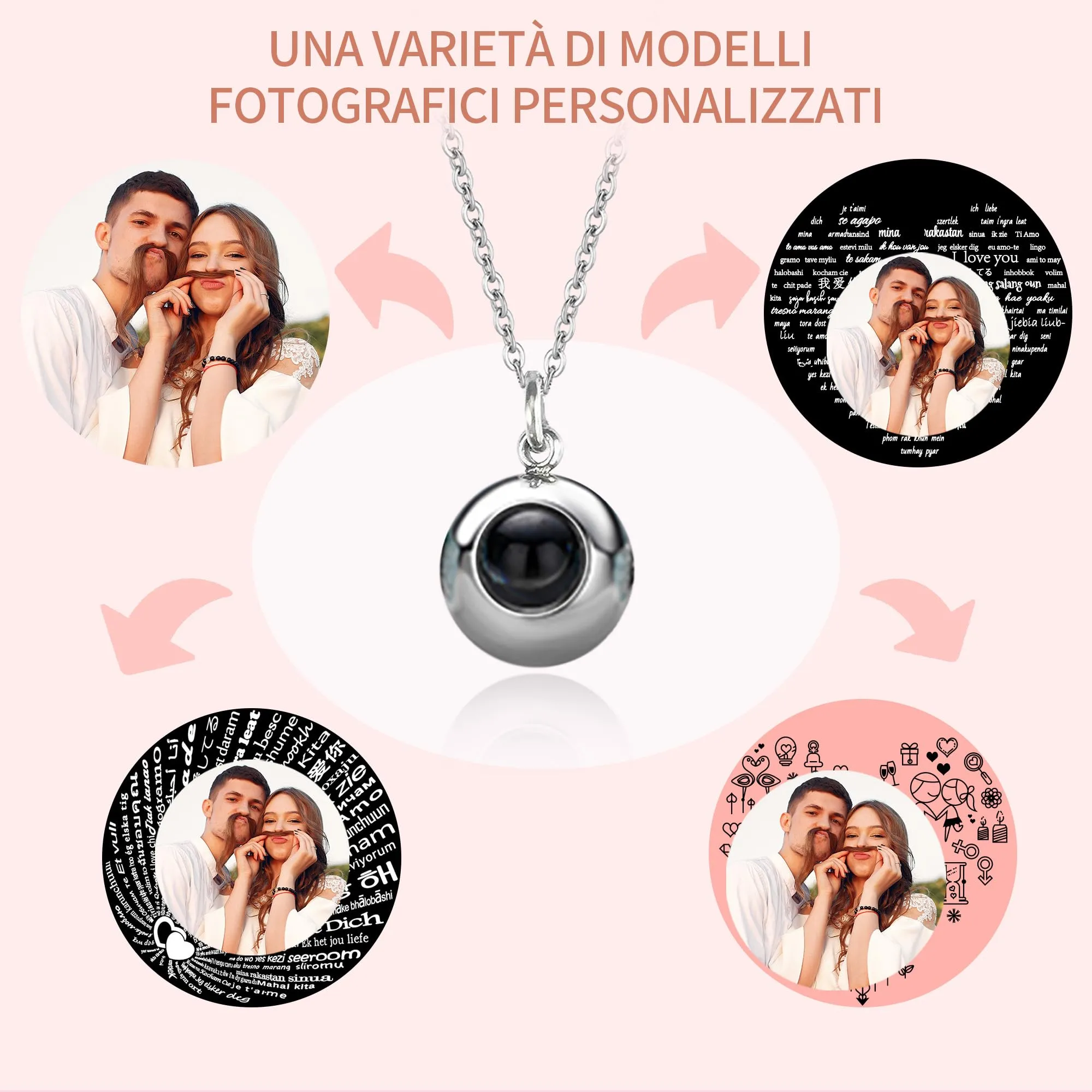 Easycosy Collana con Foto Personalizzata - immagine 5