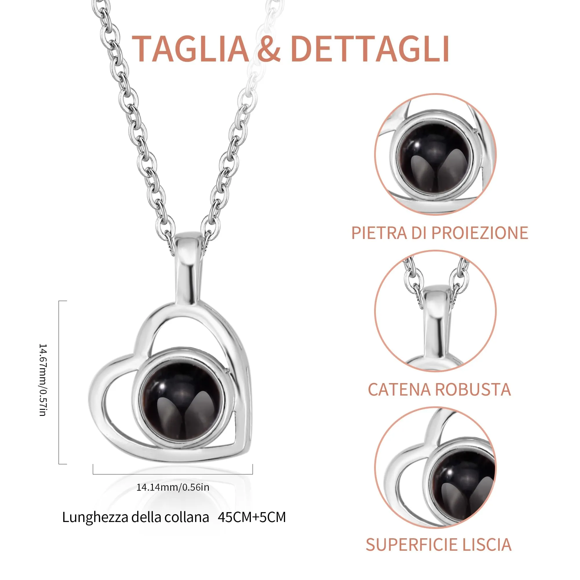 Easycosy Collana con Foto Personalizzata - immagine 3