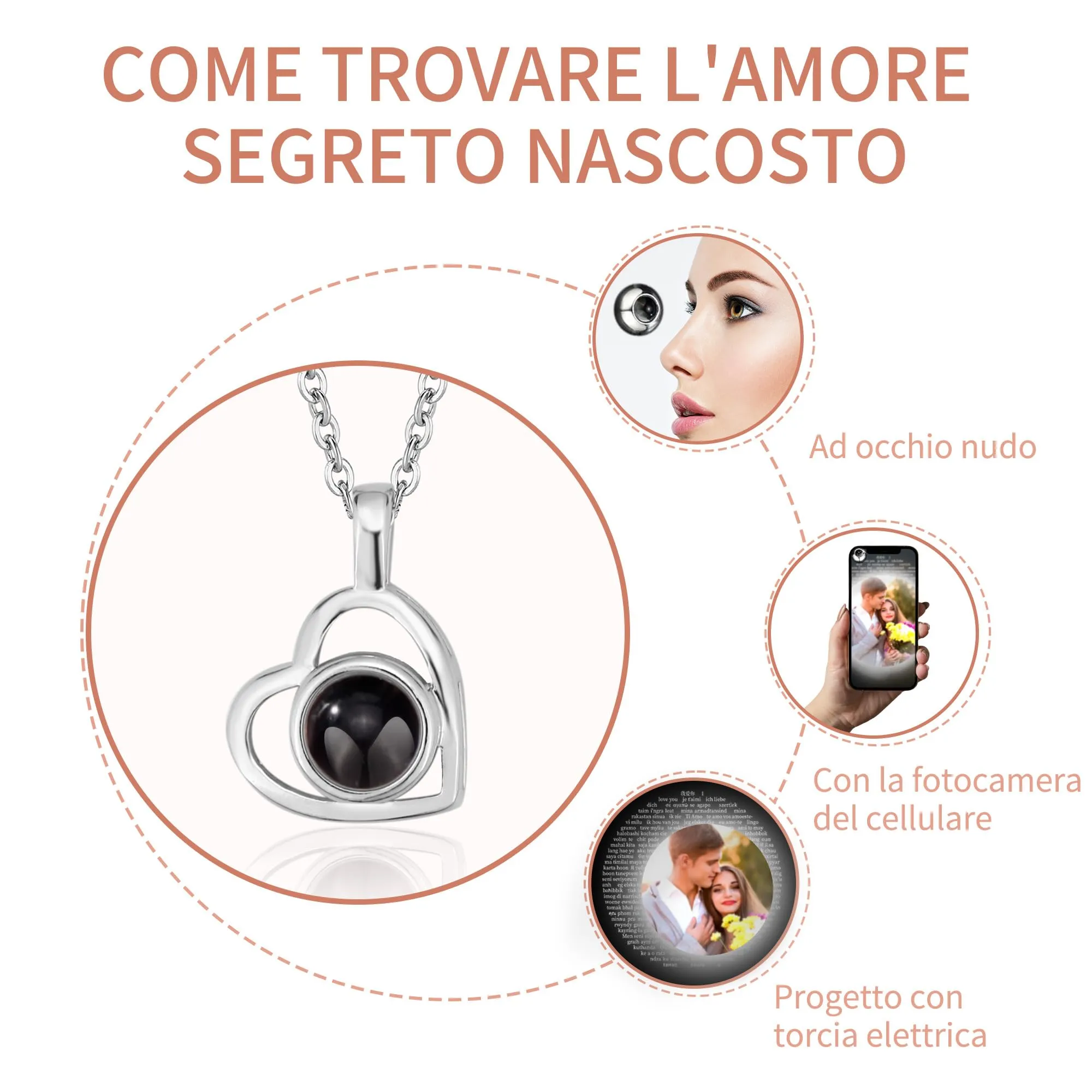 Easycosy Collana con Foto Personalizzata - immagine 4