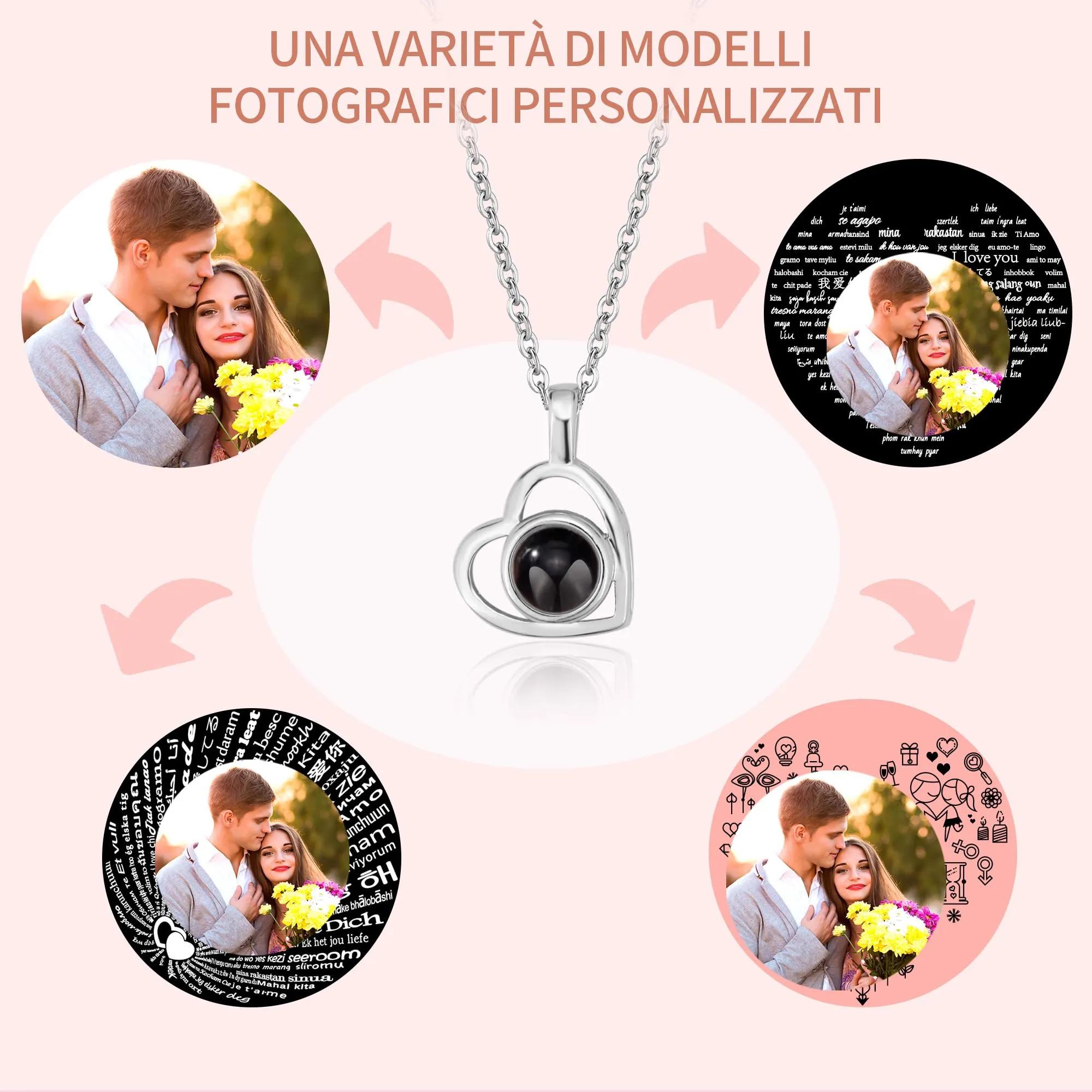 Easycosy Collana con Foto Personalizzata - immagine 5
