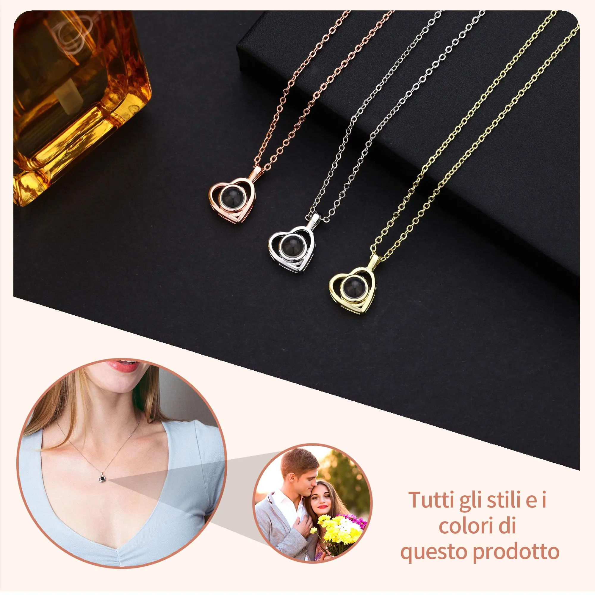 Easycosy Collana con Foto Personalizzata - immagine 6
