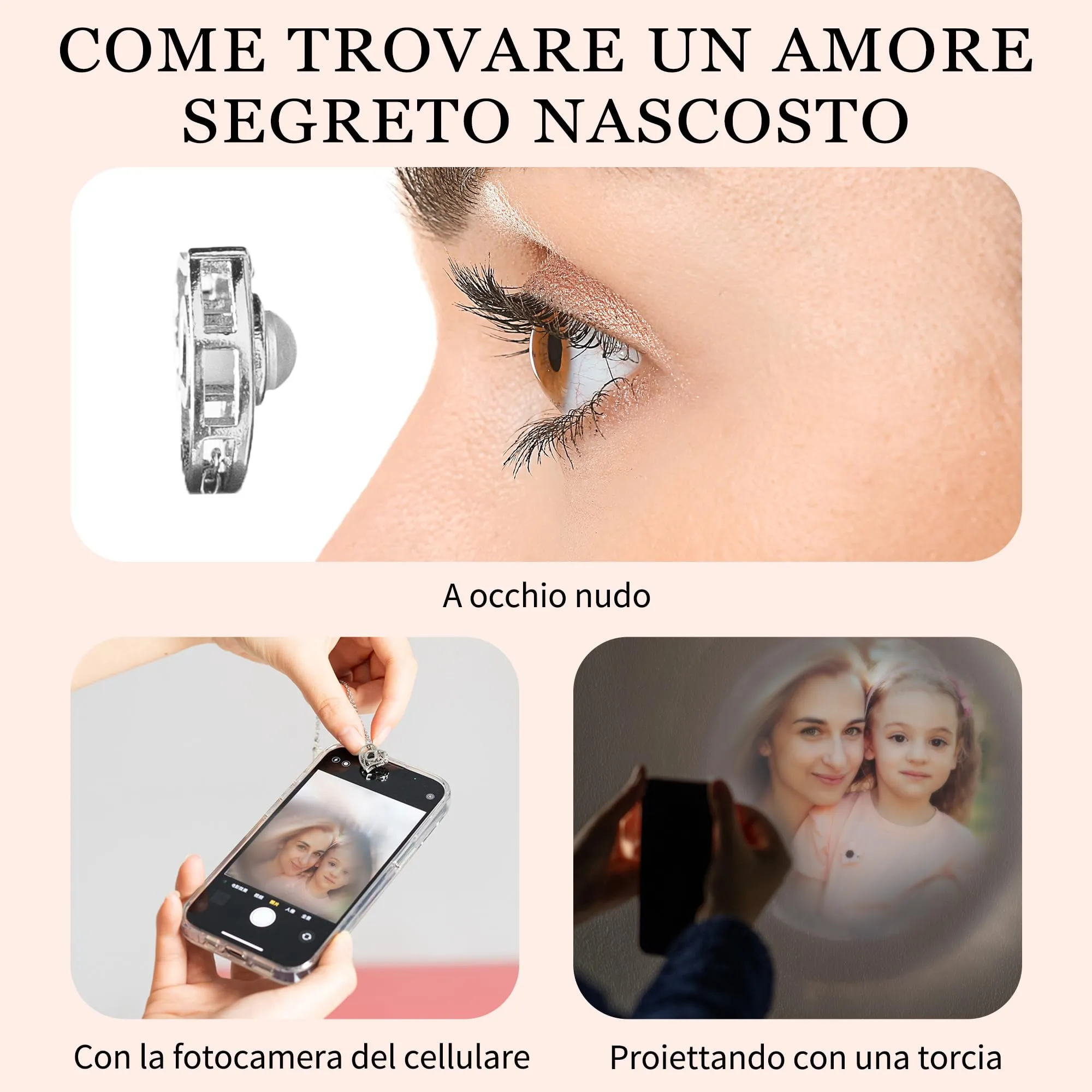 Easycosy Collana con Foto Personalizzata per Donna - immagine 6