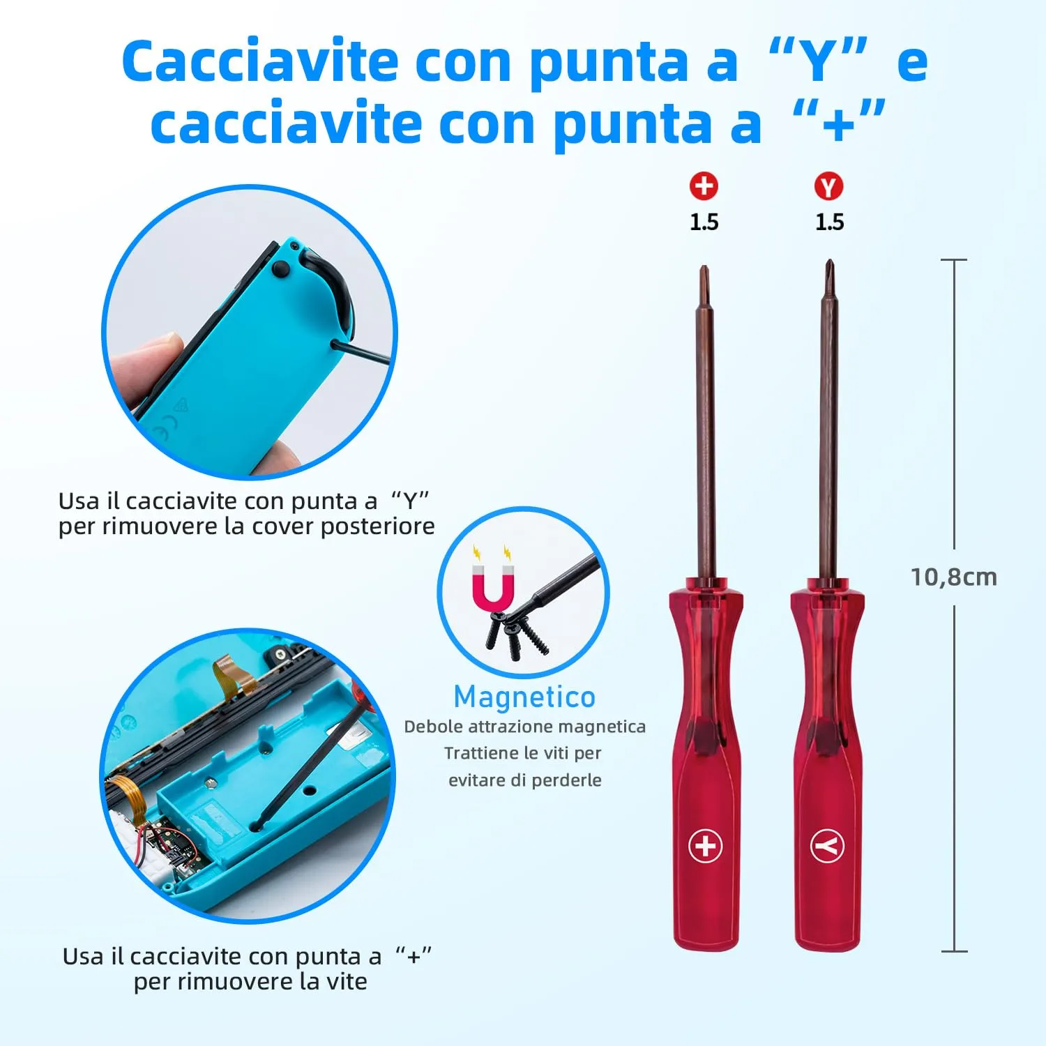 Wigearss Kit di Sostituzione Joystick Analogico e Strumenti di Riparazione per Nintendo Switch, Switch OLED e Switch Lite - immagine 2