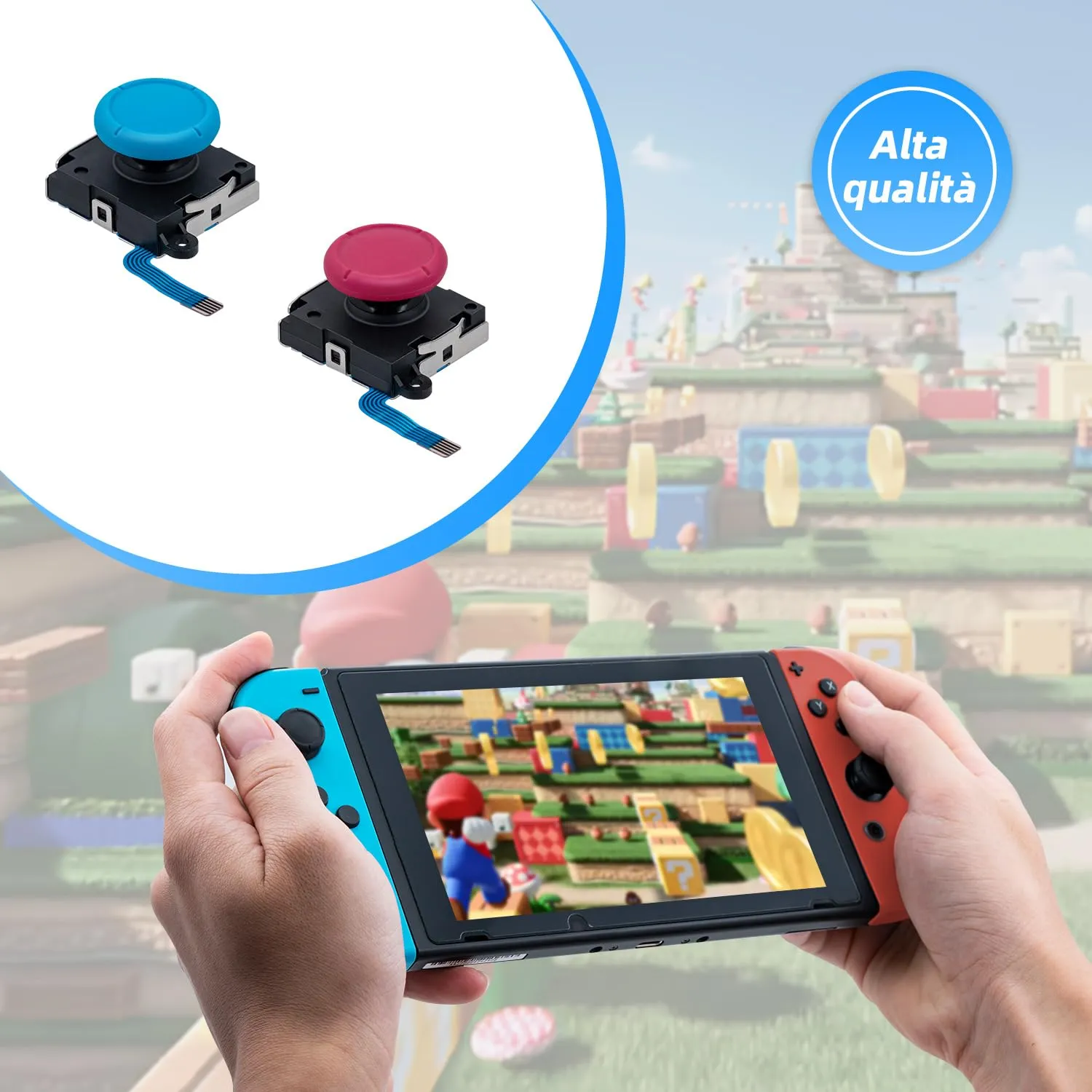 Wigearss Kit di Sostituzione Joystick Analogico e Strumenti di Riparazione per Nintendo Switch, Switch OLED e Switch Lite - immagine 7