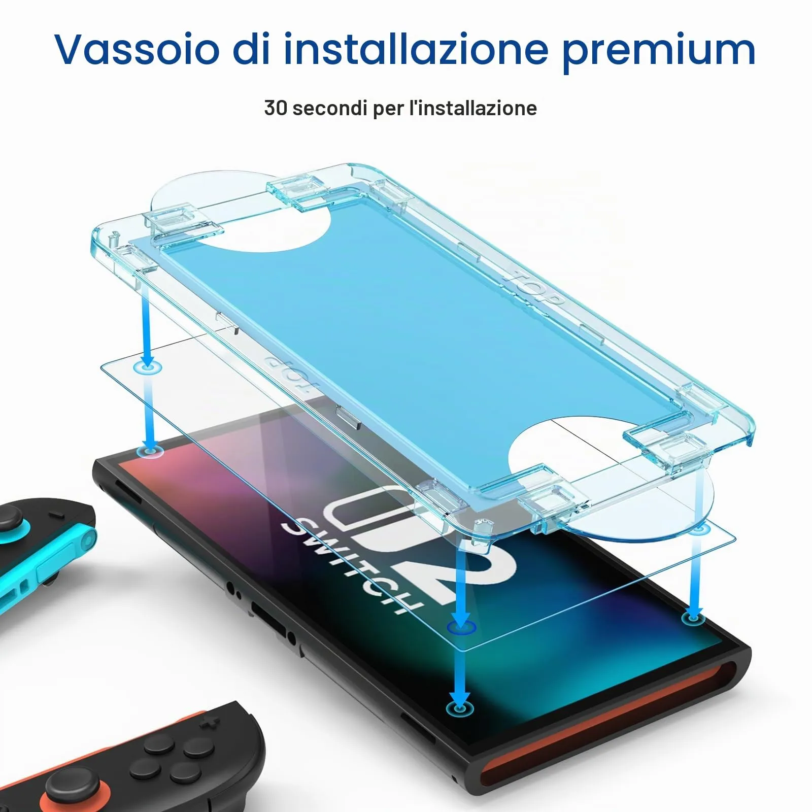 amFilm OneTouch Vetro Temperato Pellicola Protettiva per Nintendo Switch 2 - immagine 3