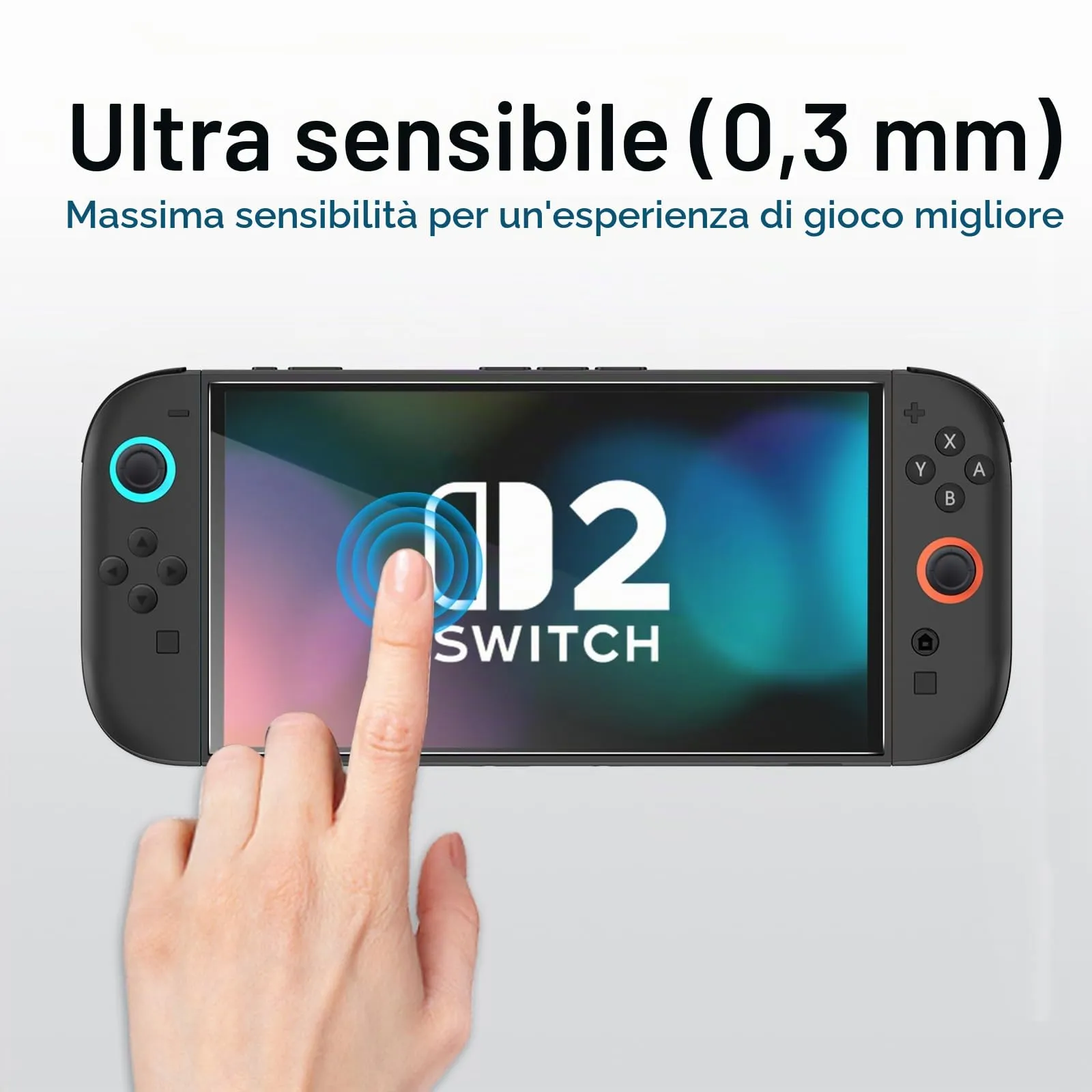 amFilm OneTouch Vetro Temperato Pellicola Protettiva per Nintendo Switch 2 - immagine 5