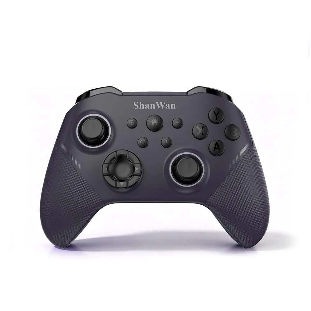 ShanWan Wireless Gaming Controller with Hall Effect Joysticks for Switch 1/2, PC Steam, Android, iPhone (Upgrade – Violett) - immagine 1
