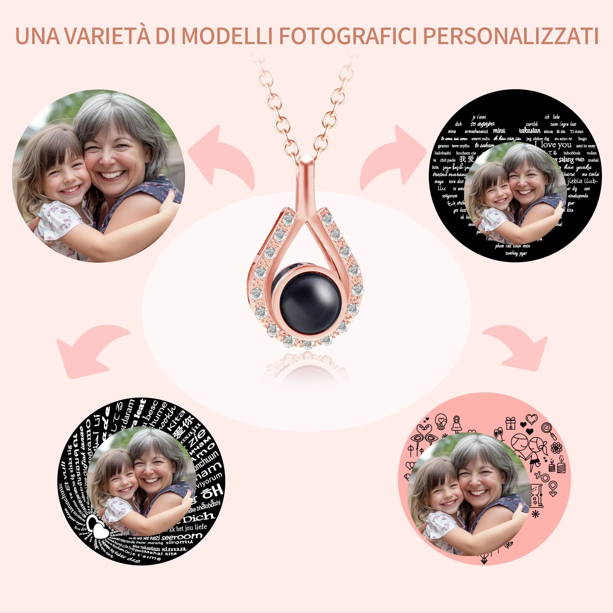 Easycosy Collana con Foto Personalizzata - immagine 6