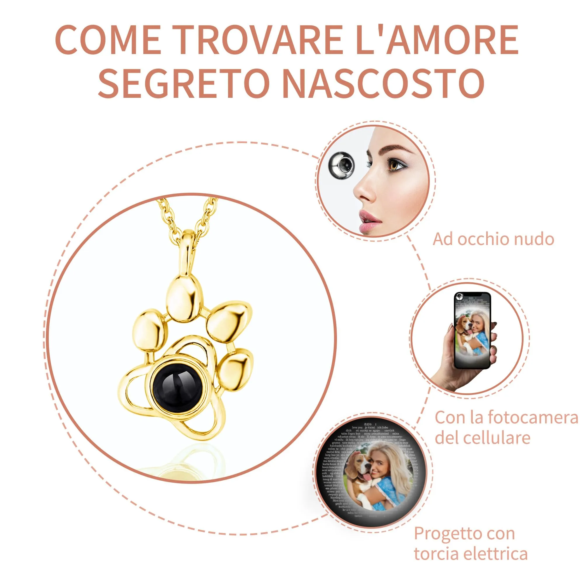 Easycosy Collana con Foto Personalizzata - immagine 4