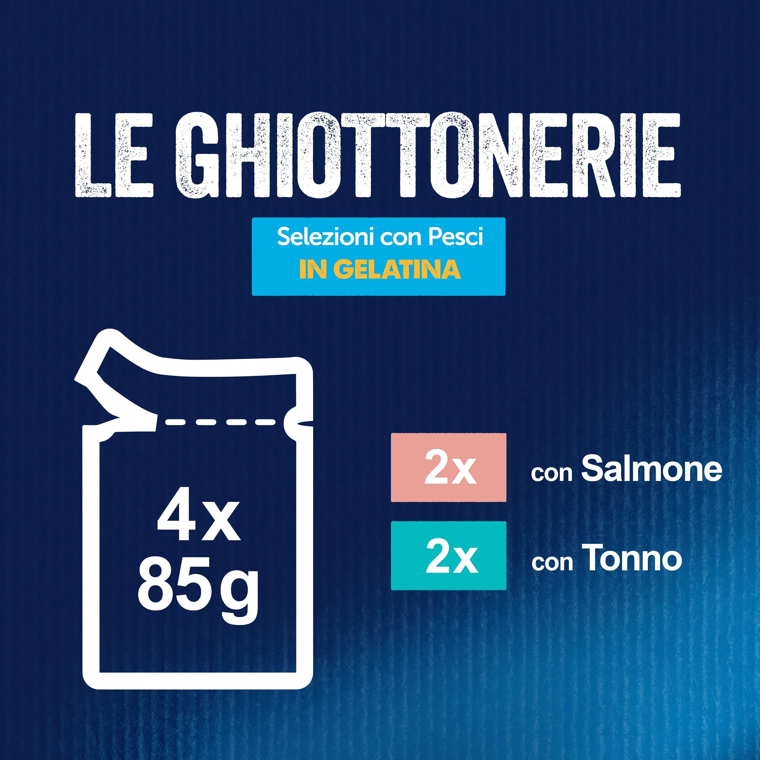 Felix Le Ghiottonerie Cibo Umido per Gatti Adulti, Salmone e Tonno, 48 x 85g - immagine 4