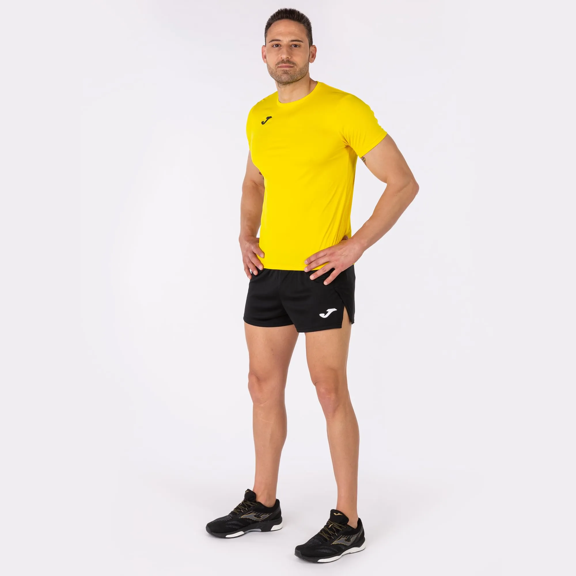 Joma Record II Short Sleeve T-Shirt - Yellow - XL - immagine 6