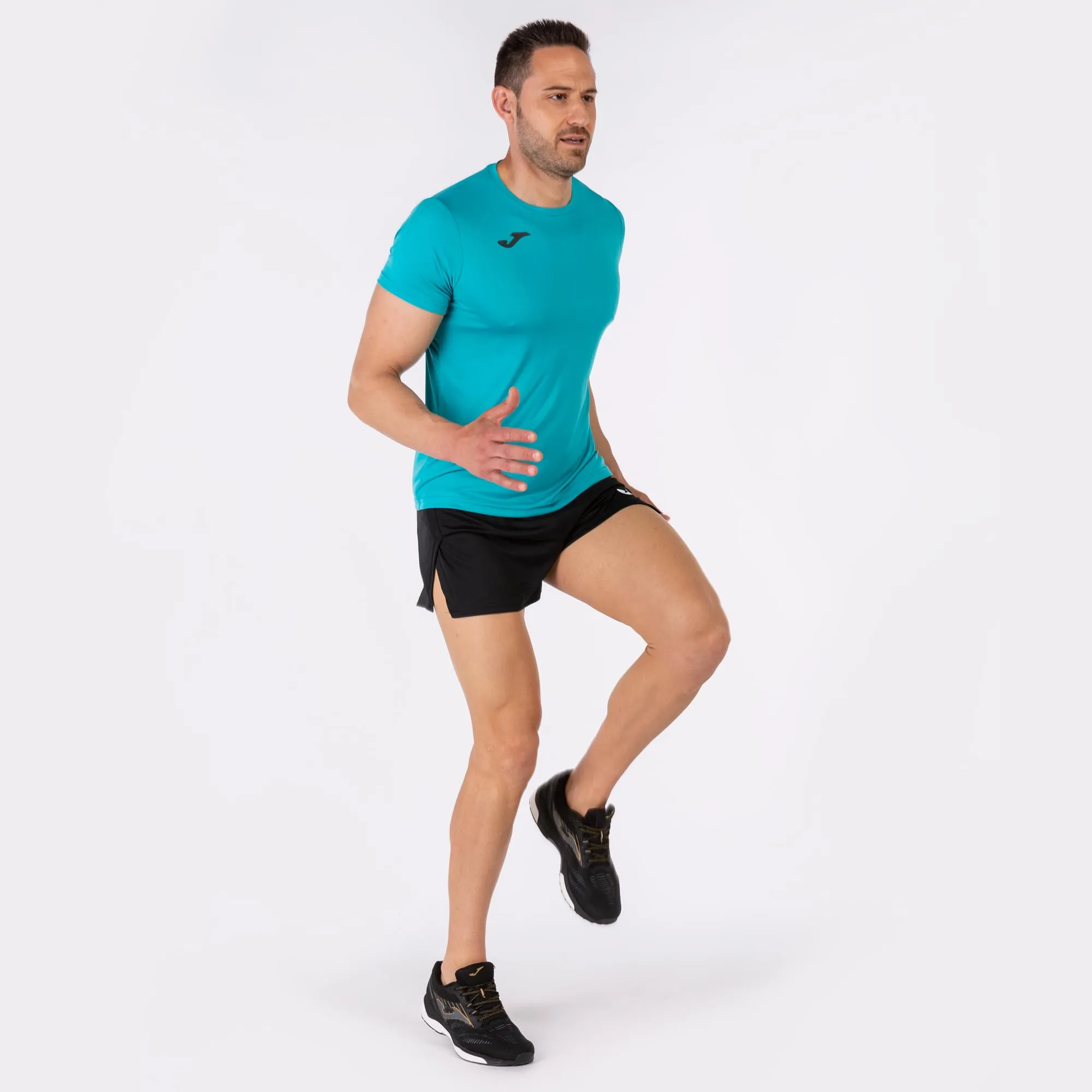 Joma Record II Men's Short Sleeve T-Shirt - Turchese - L - immagine 6