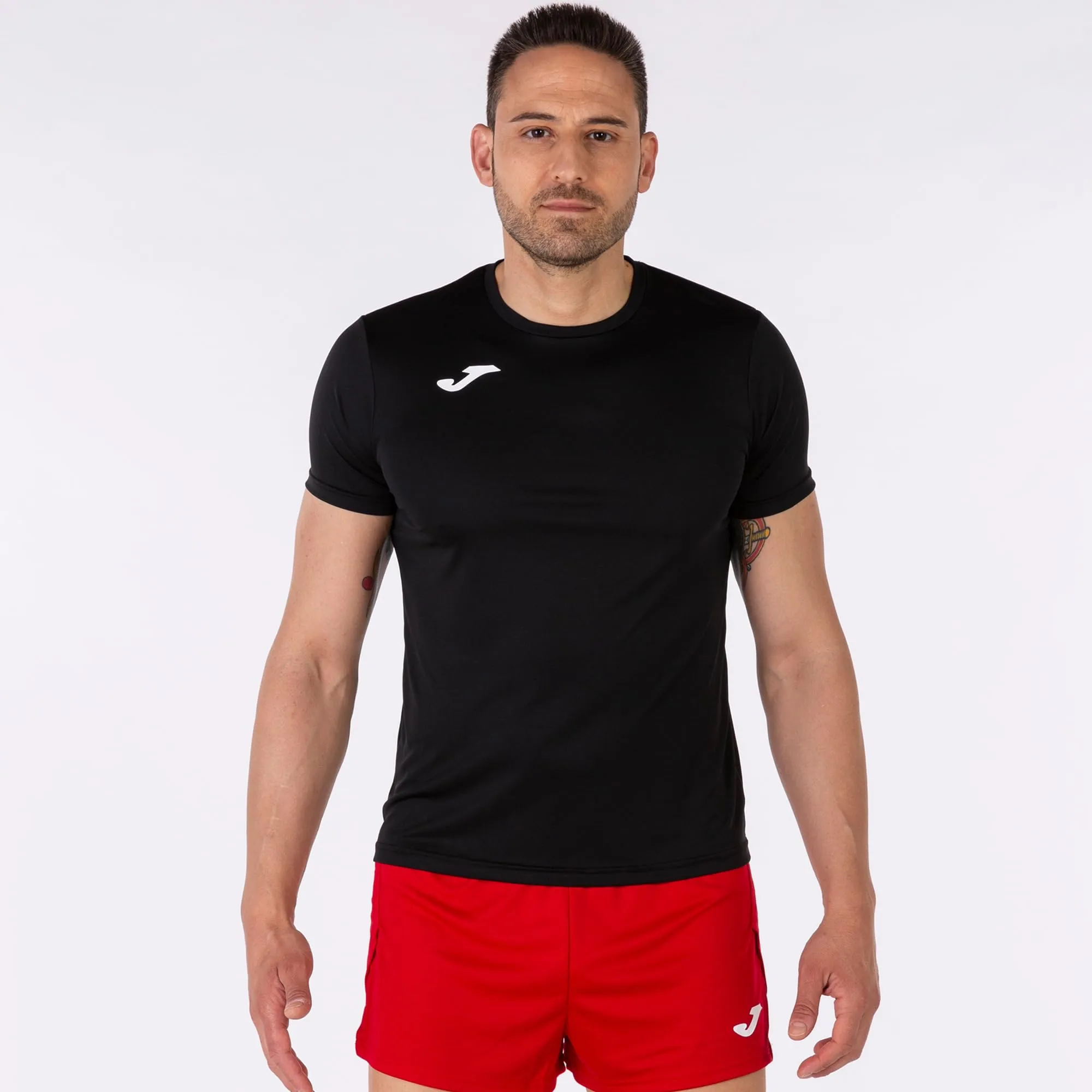 Joma Record II Short Sleeve T-Shirt - Black, S - immagine 2