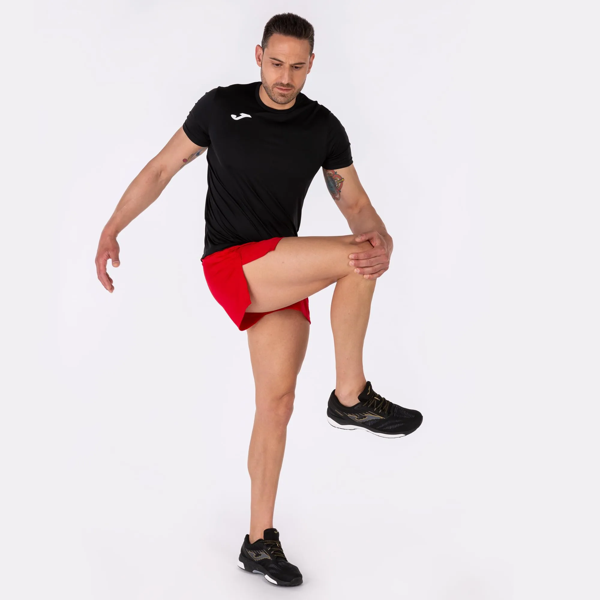 Joma Record II Short Sleeve T-Shirt - Black, S - immagine 7
