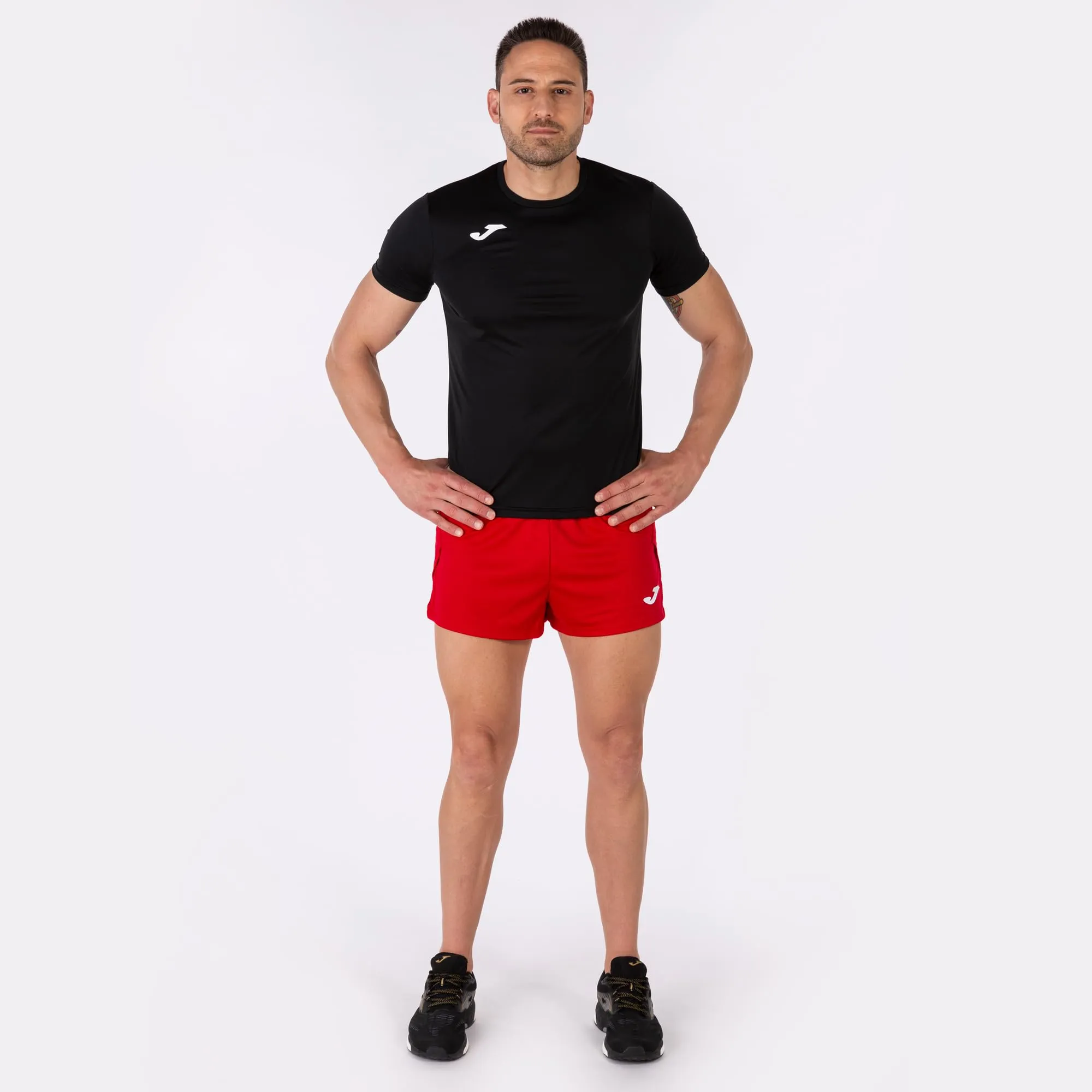 Joma Record II Men's Short Sleeve T-Shirt - Black - XS - immagine 5