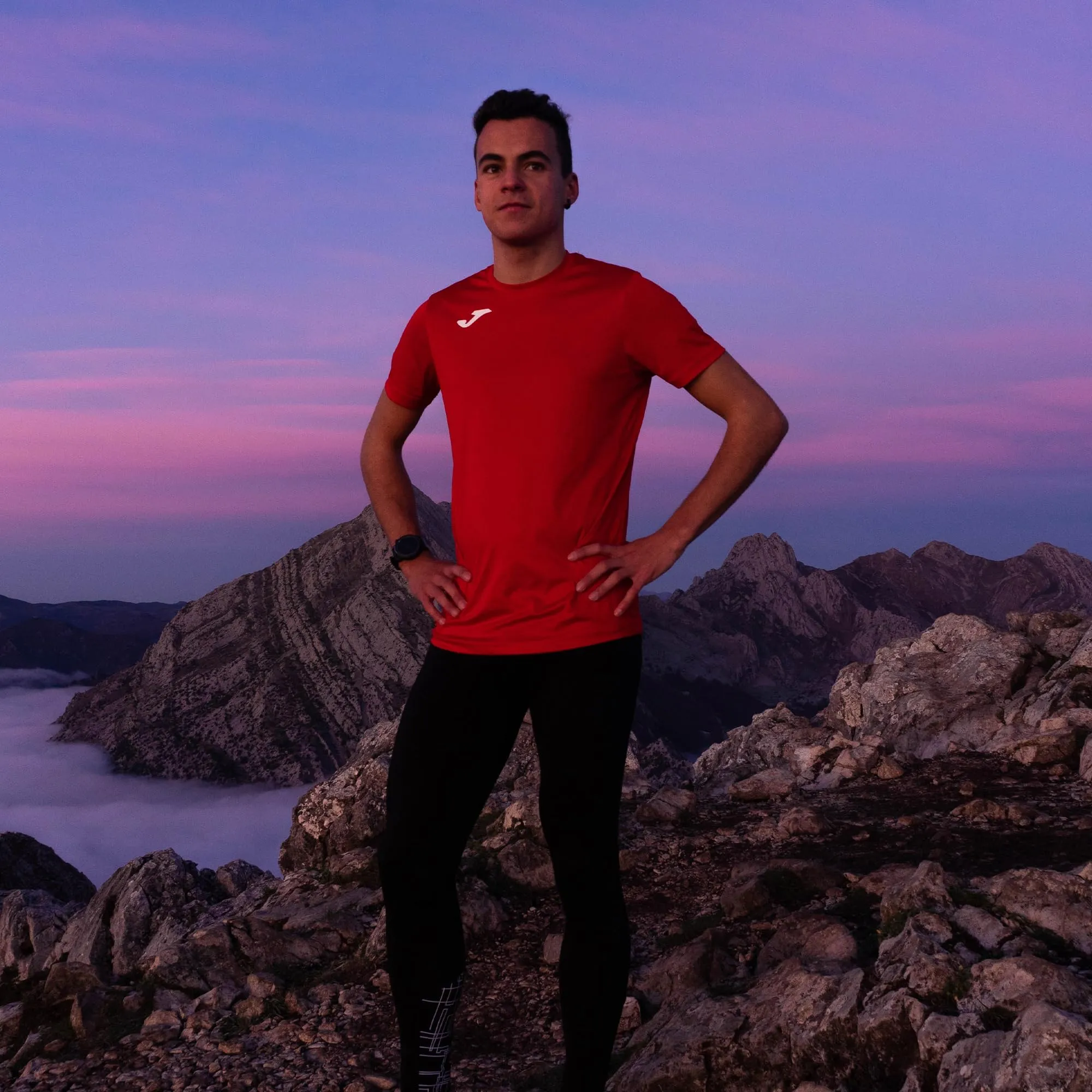 Joma Record II Short Sleeve T-Shirt - Red - M - immagine 3
