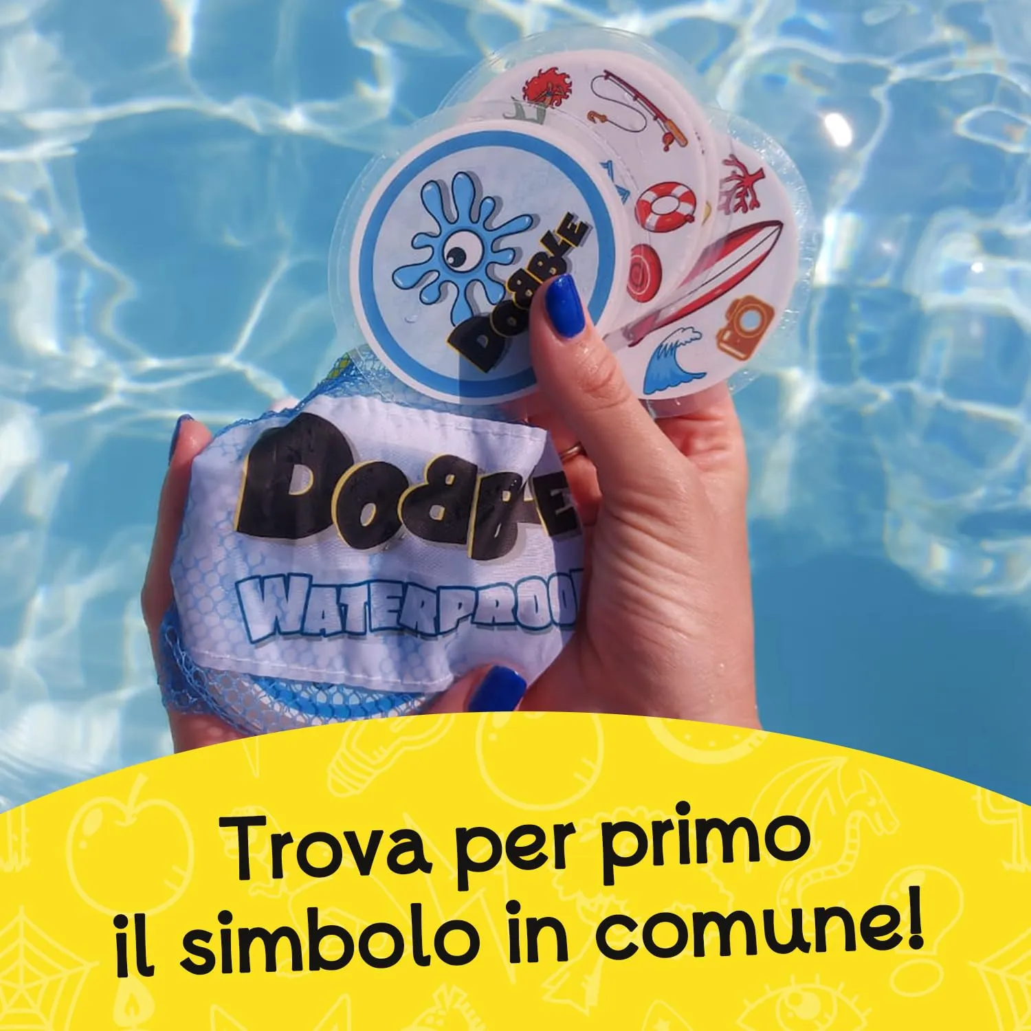 Asmodee Dobble Waterproof - Carte da Gioco Resistenti all'Acqua - immagine 2